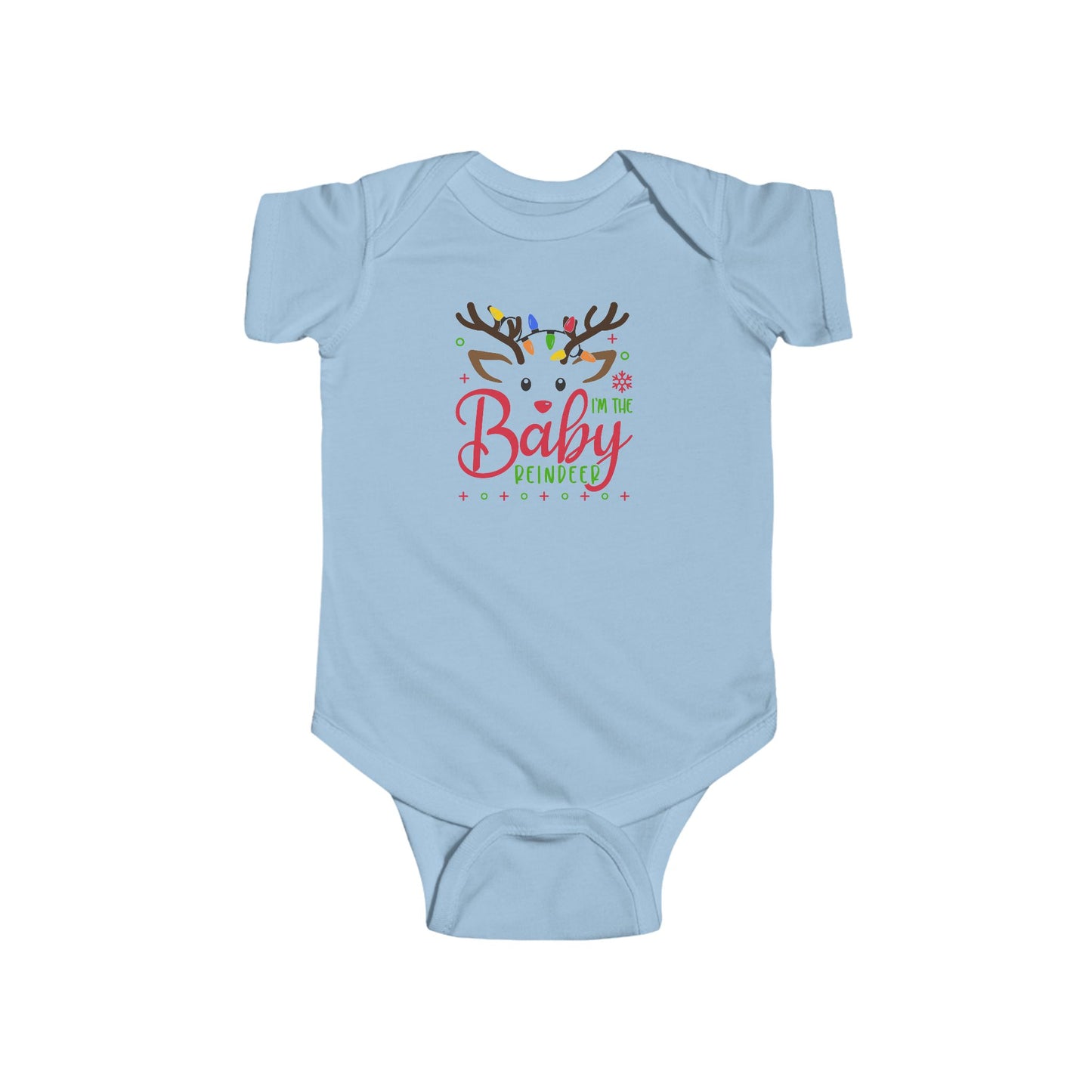 🦌 “I’m the Baby Reindeer” Baby Onesie – Adorable Holiday Cheer ✨