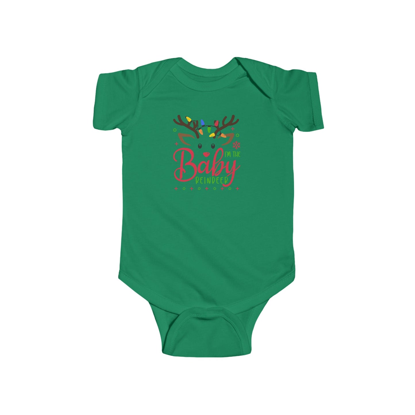 🦌 “I’m the Baby Reindeer” Baby Onesie – Adorable Holiday Cheer ✨