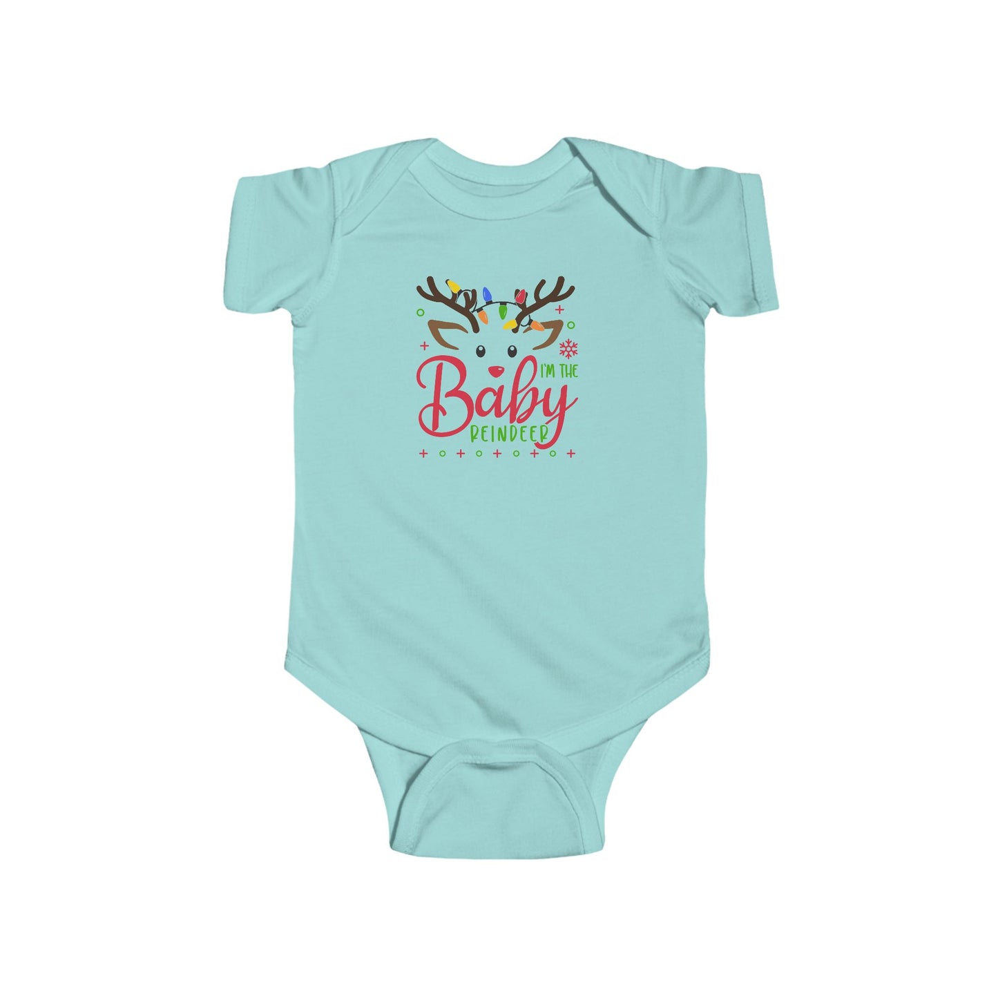 🦌 “I’m the Baby Reindeer” Baby Onesie – Adorable Holiday Cheer ✨