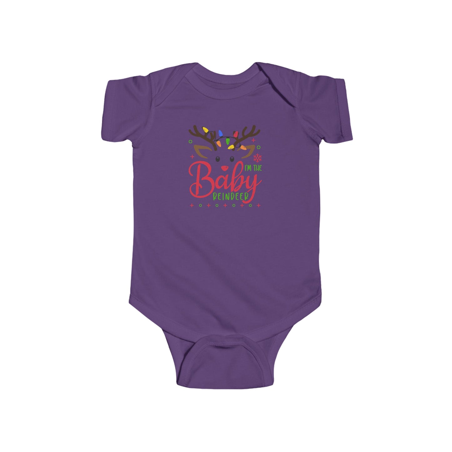🦌 “I’m the Baby Reindeer” Baby Onesie – Adorable Holiday Cheer ✨