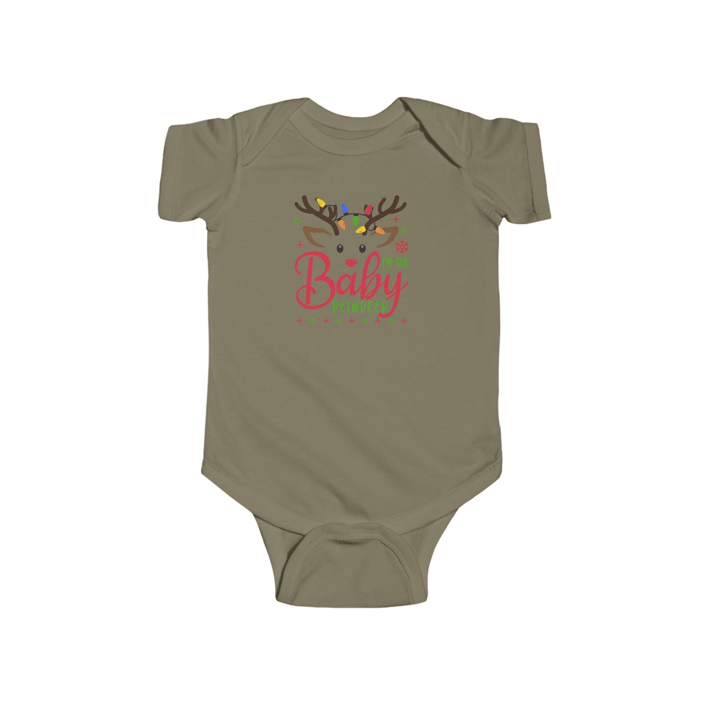 🦌 “I’m the Baby Reindeer” Baby Onesie – Adorable Holiday Cheer ✨