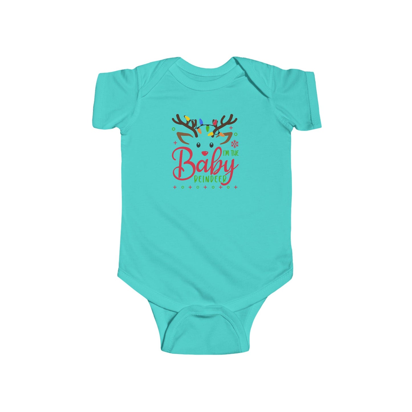 🦌 “I’m the Baby Reindeer” Baby Onesie – Adorable Holiday Cheer ✨