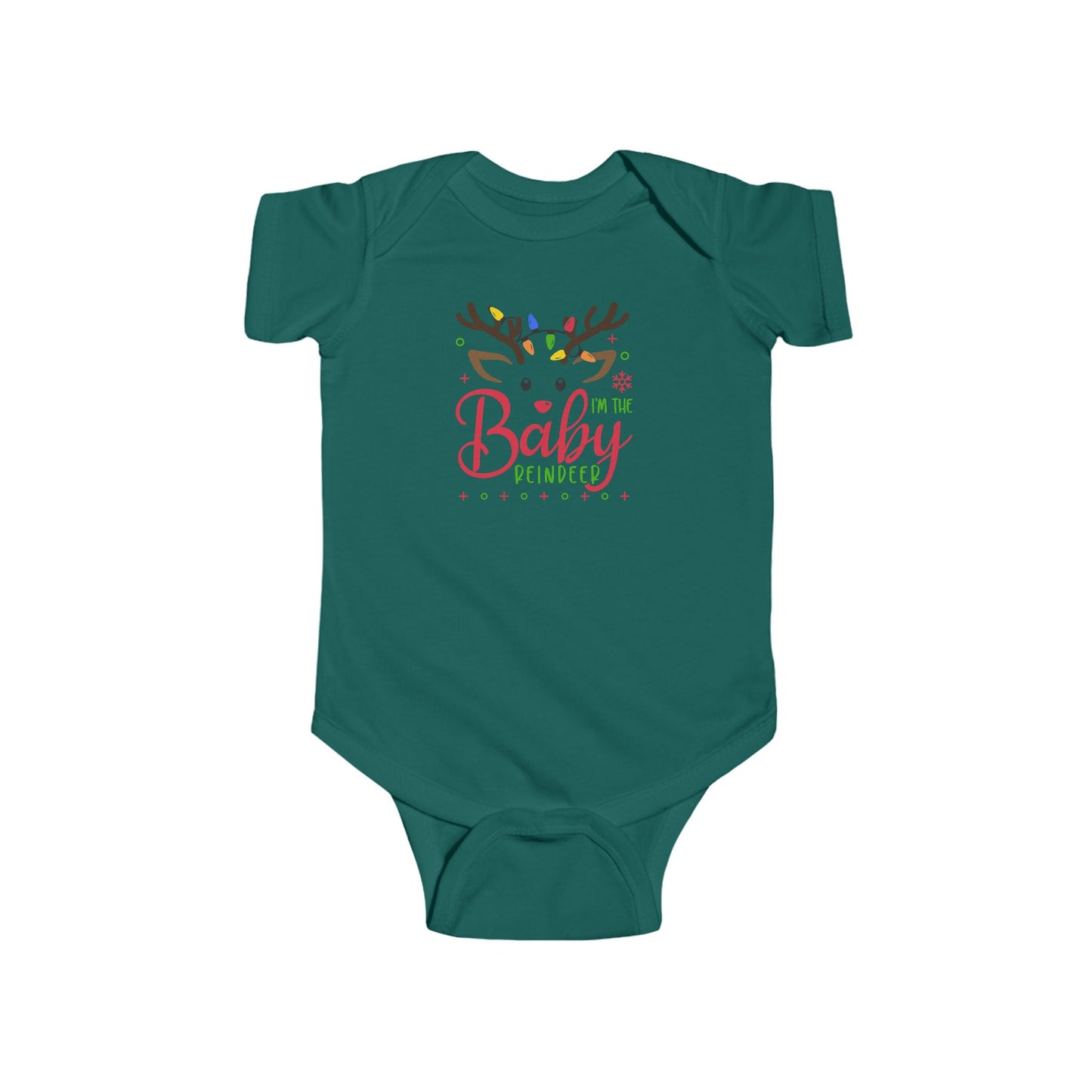 🦌 “I’m the Baby Reindeer” Baby Onesie – Adorable Holiday Cheer ✨