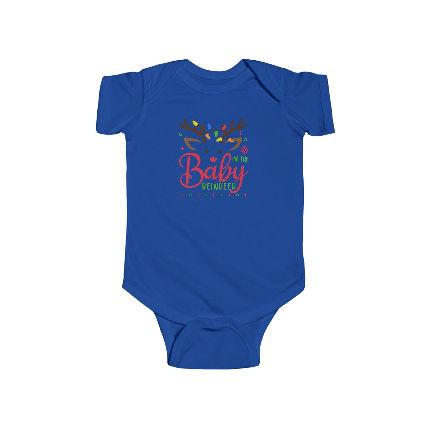 🦌 “I’m the Baby Reindeer” Baby Onesie – Adorable Holiday Cheer ✨