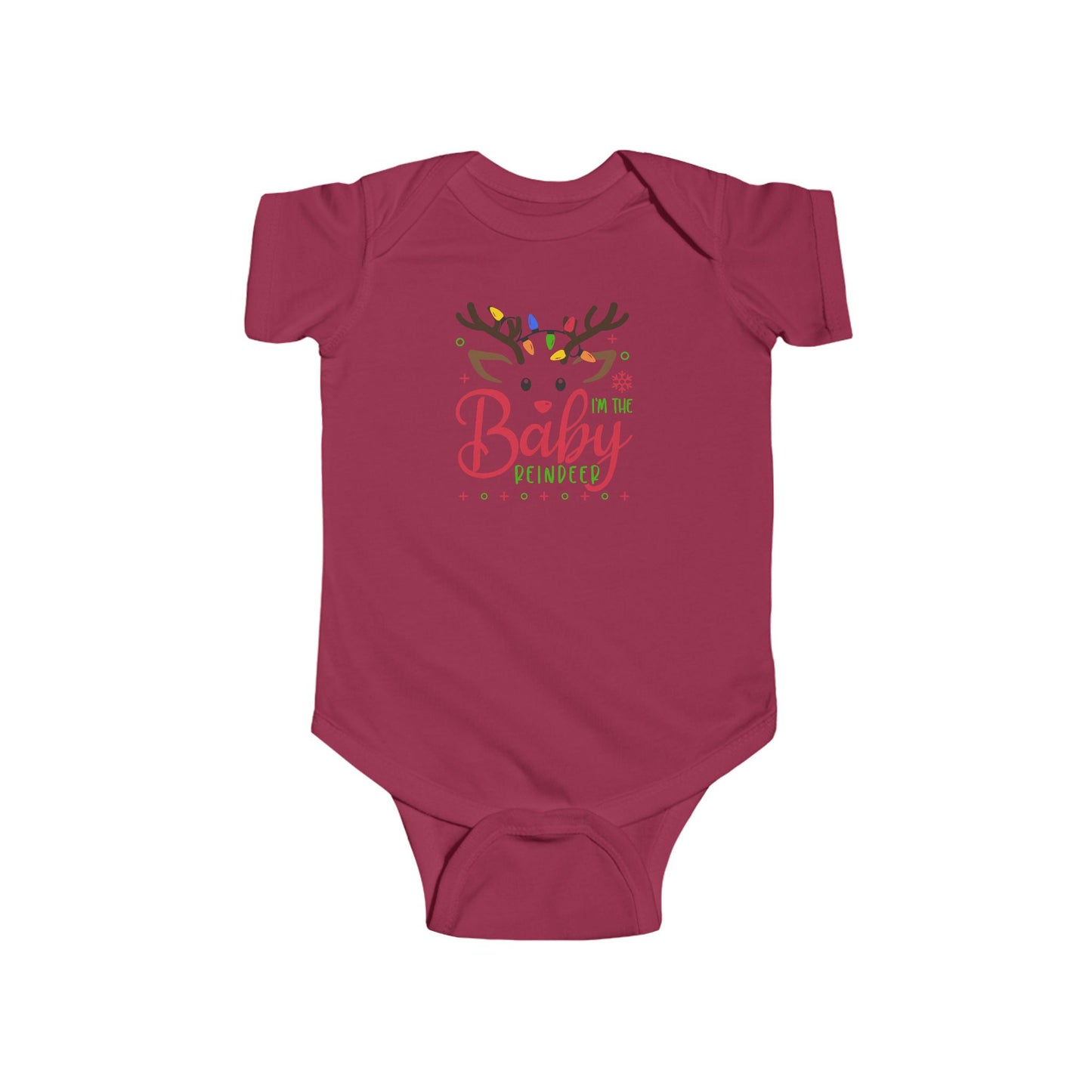 🦌 “I’m the Baby Reindeer” Baby Onesie – Adorable Holiday Cheer ✨