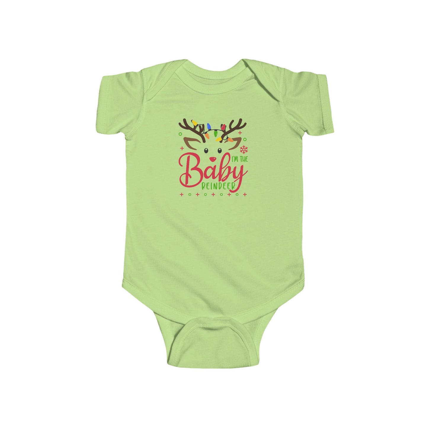 🦌 “I’m the Baby Reindeer” Baby Onesie – Adorable Holiday Cheer ✨