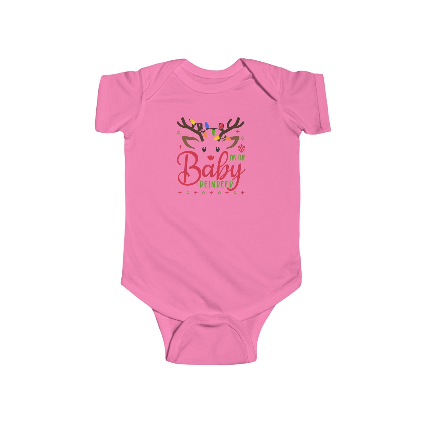 🦌 “I’m the Baby Reindeer” Baby Onesie – Adorable Holiday Cheer ✨