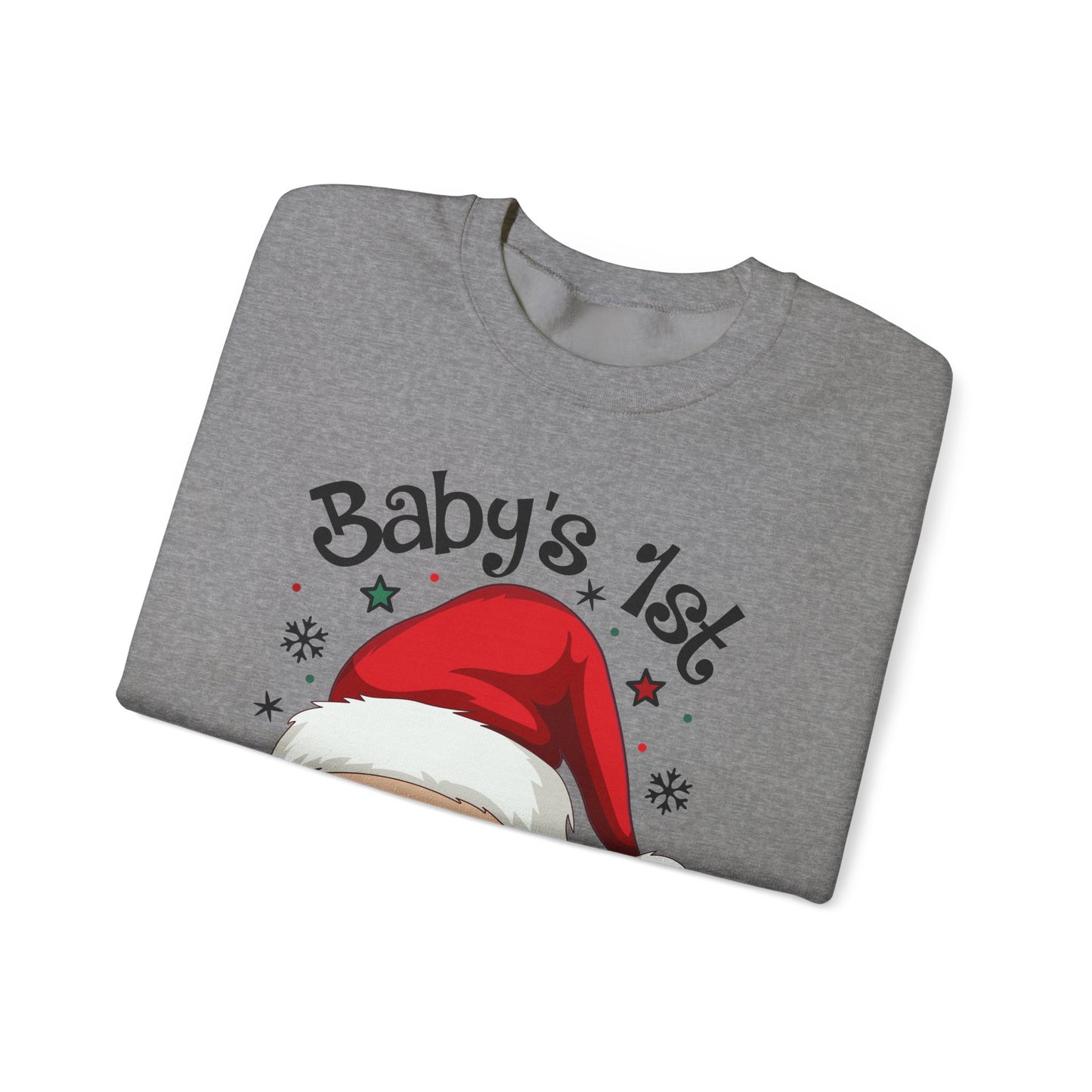 🎅🌲 Santa Baby Christmas Sweatshirt – Adorable Holiday Crewneck