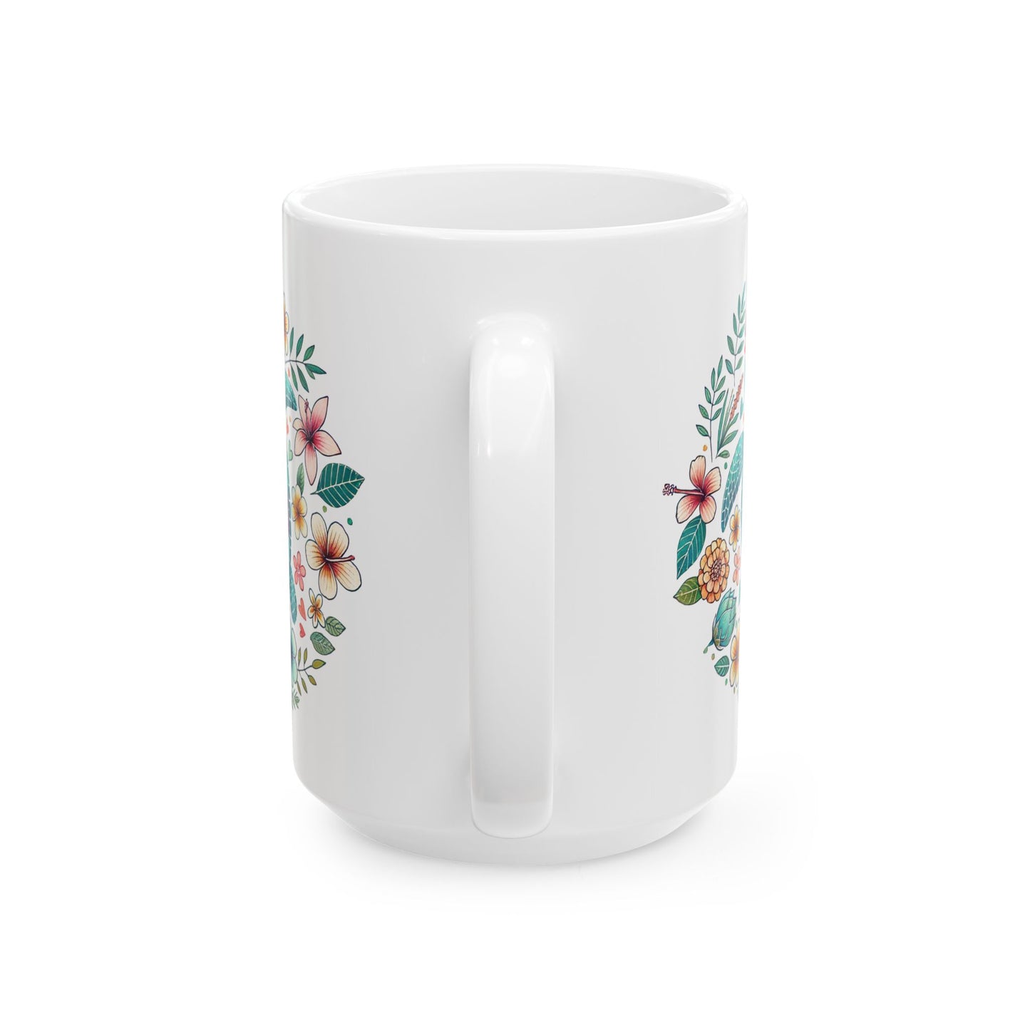 🐢 Personalized Sea Turtle Mug – A Beautiful Blend of Nature and Color! 🌸