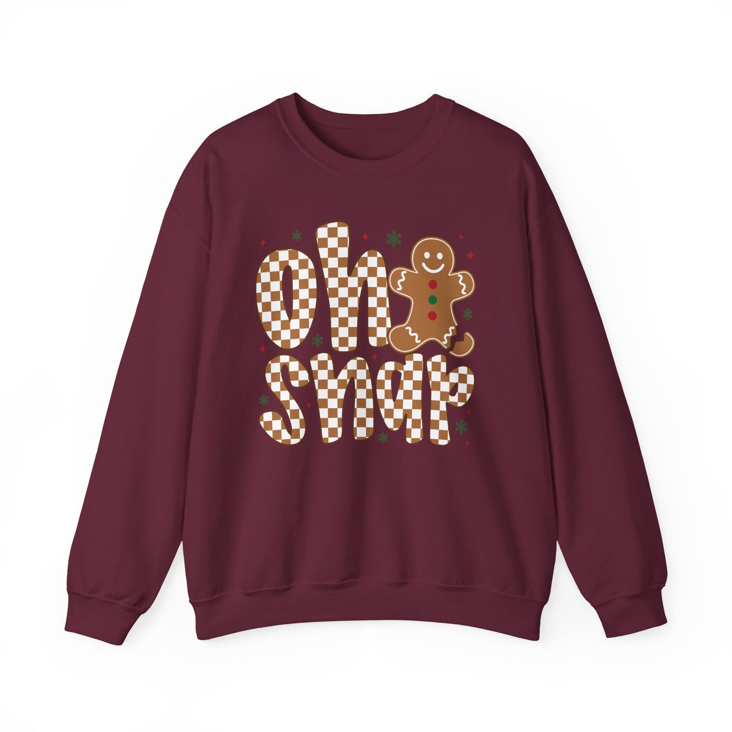 🍪✨ Oh Snap Gingerbread Crewneck – Cozy Pun for Cookie Lovers 🎄😄