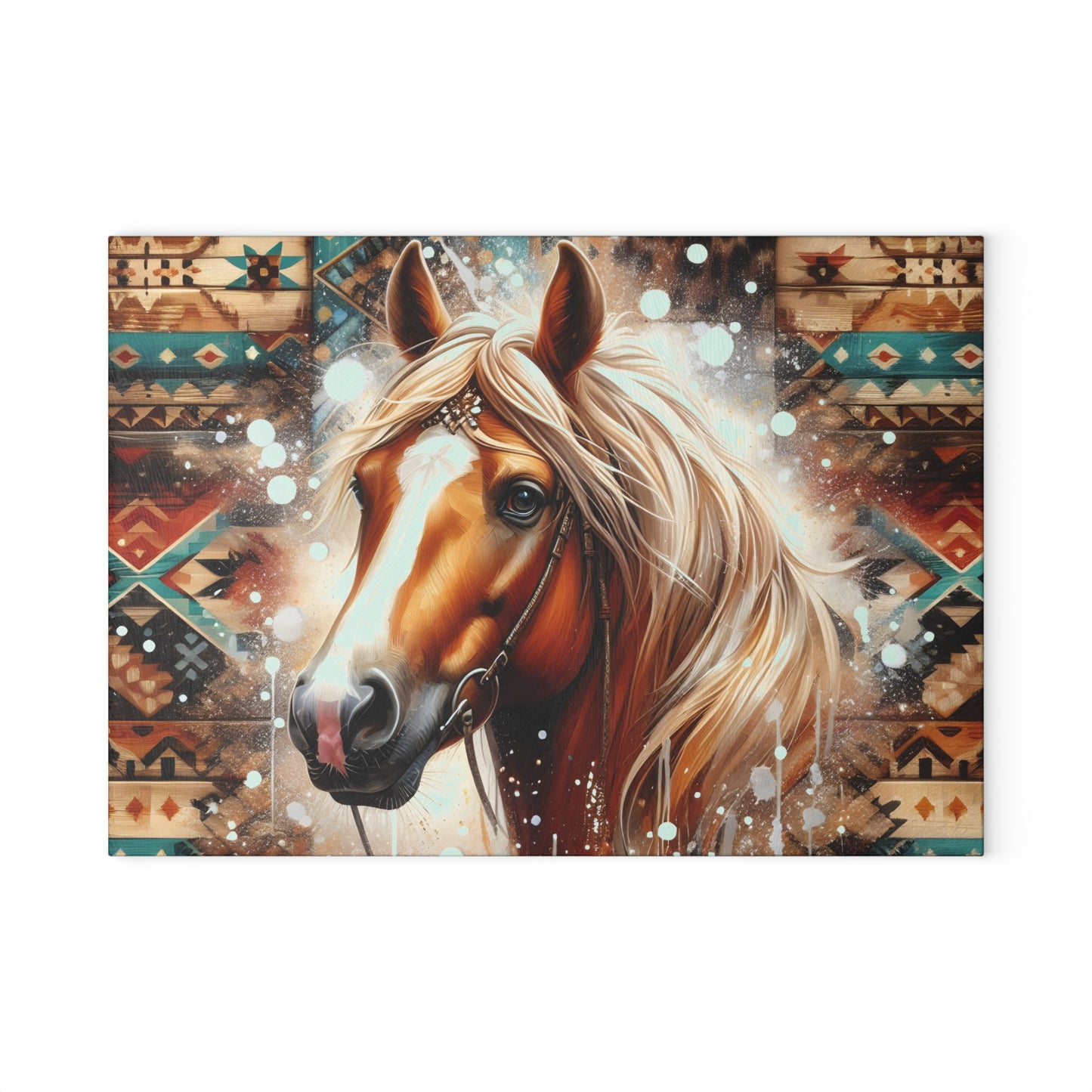 🐎🌵 Western Horse Cutting Board – Rustic Boho Aztec Kitchen Décor 🤎✨