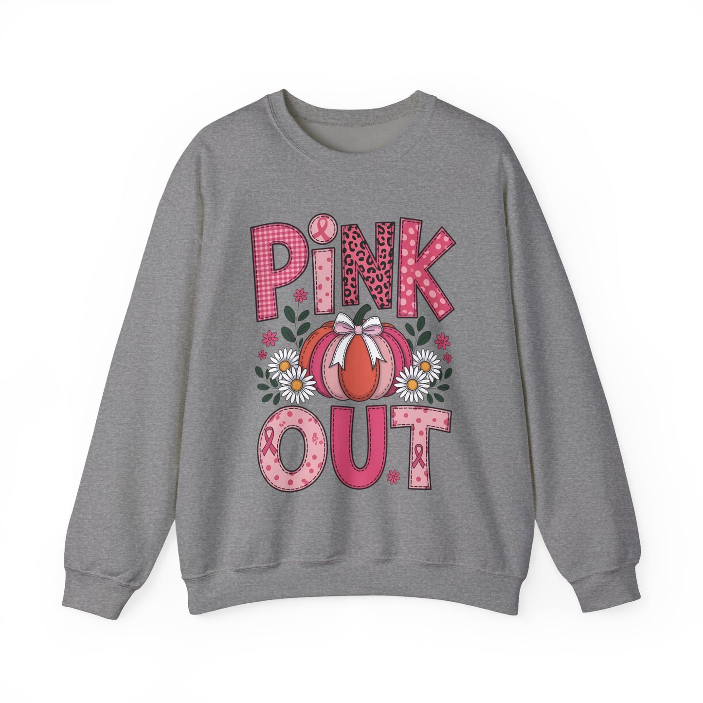 🎃🎀 Pink Out Pumpkin Sweatshirt – Fall Breast Cancer Awareness