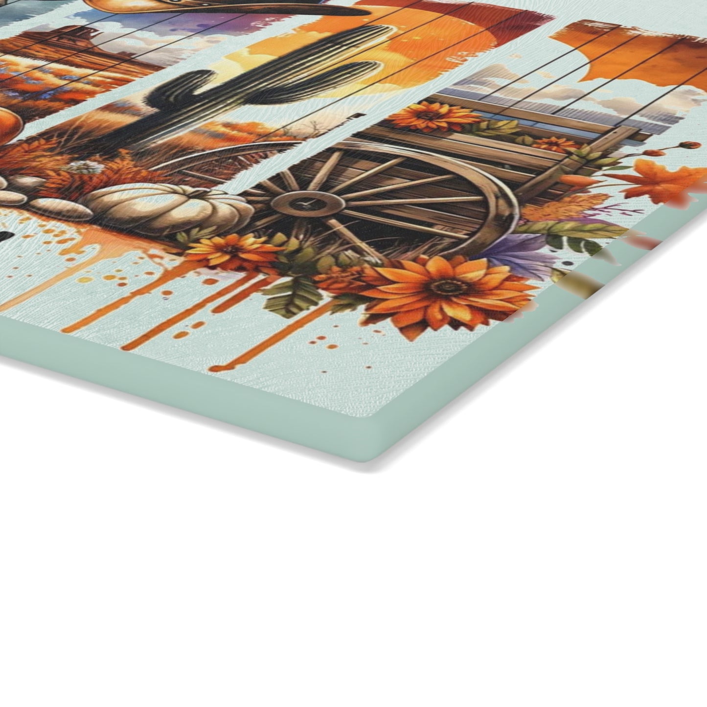 🍂🎸 Howdy Fall Cutting Board – Rustic Western Charm for Your Autumn Kitchen 🤠🌻