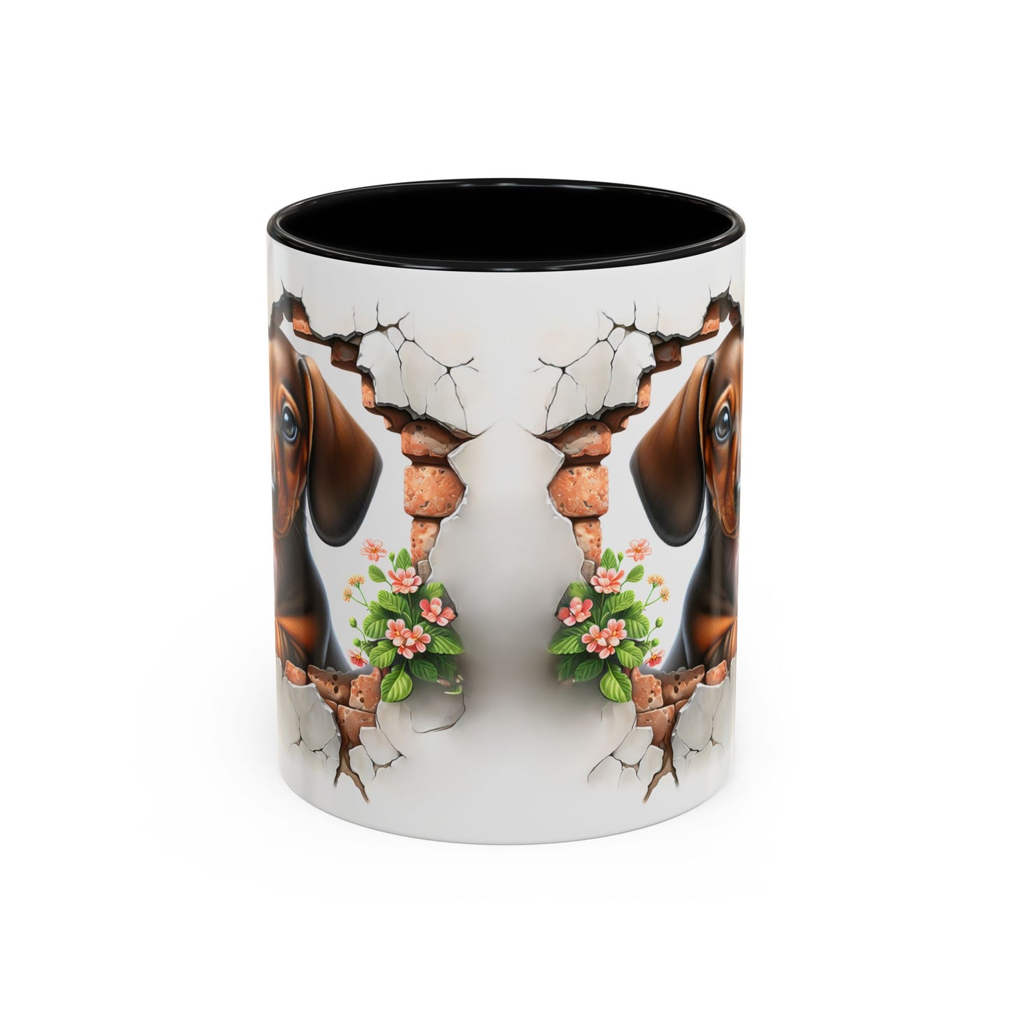 🐾🌭 Dachshund Puppy Accent Mug – Adorable Doxie Coffee Cup ☕❤️