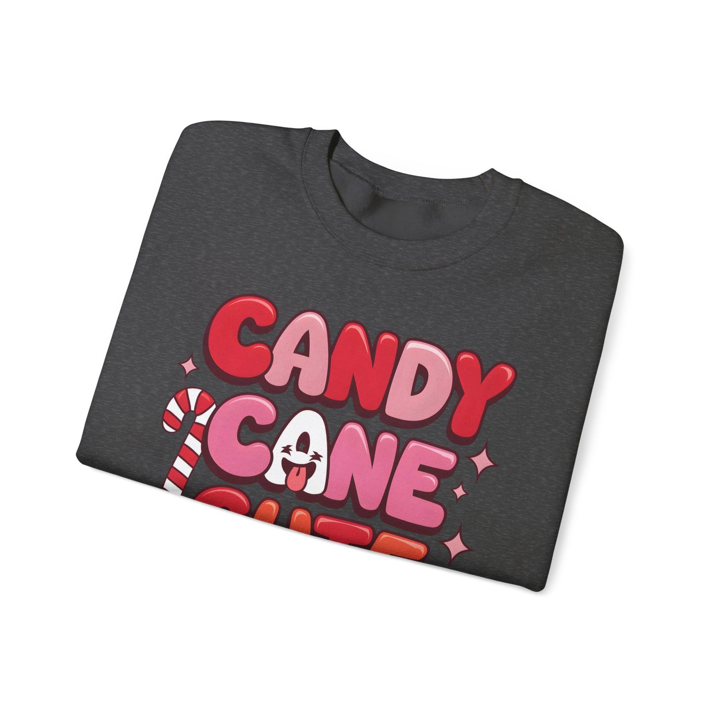 🎀🍭 Candy Cane Cute Women’s Christmas Sweatshirt – Soft, Cozy & Playful Holiday Style