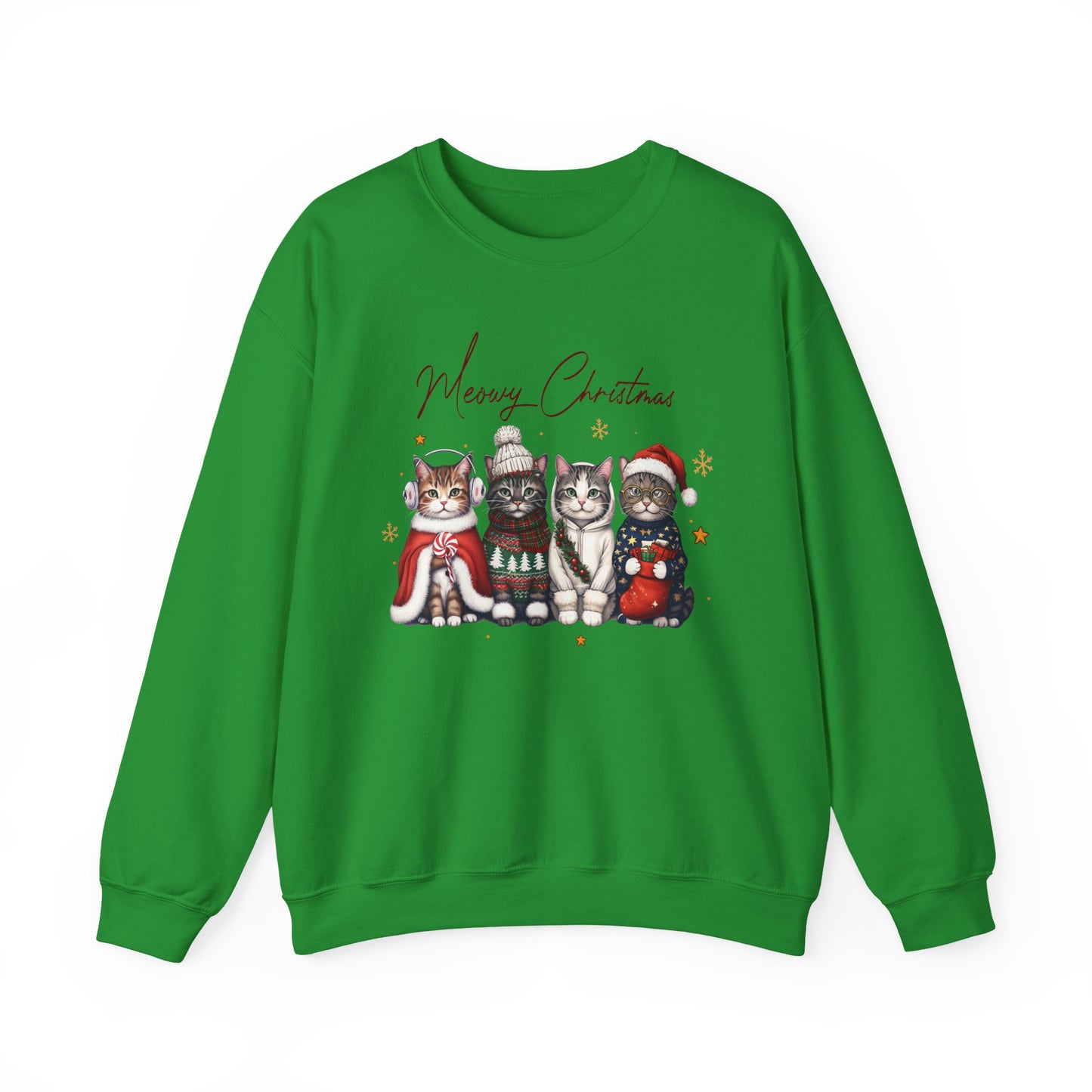 🐾✨ Meowy Christmas Sweatshirt – Festive Cats & Cozy Holiday Cheer 🎄🐱