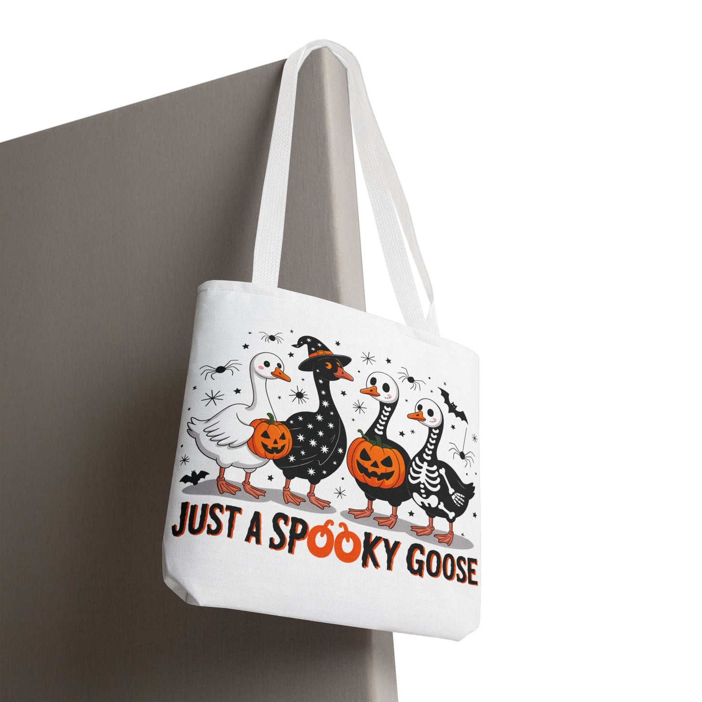 🦢 Just a Spooky Goose Tote Bag – Honkin’ Into Halloween 🎃👻