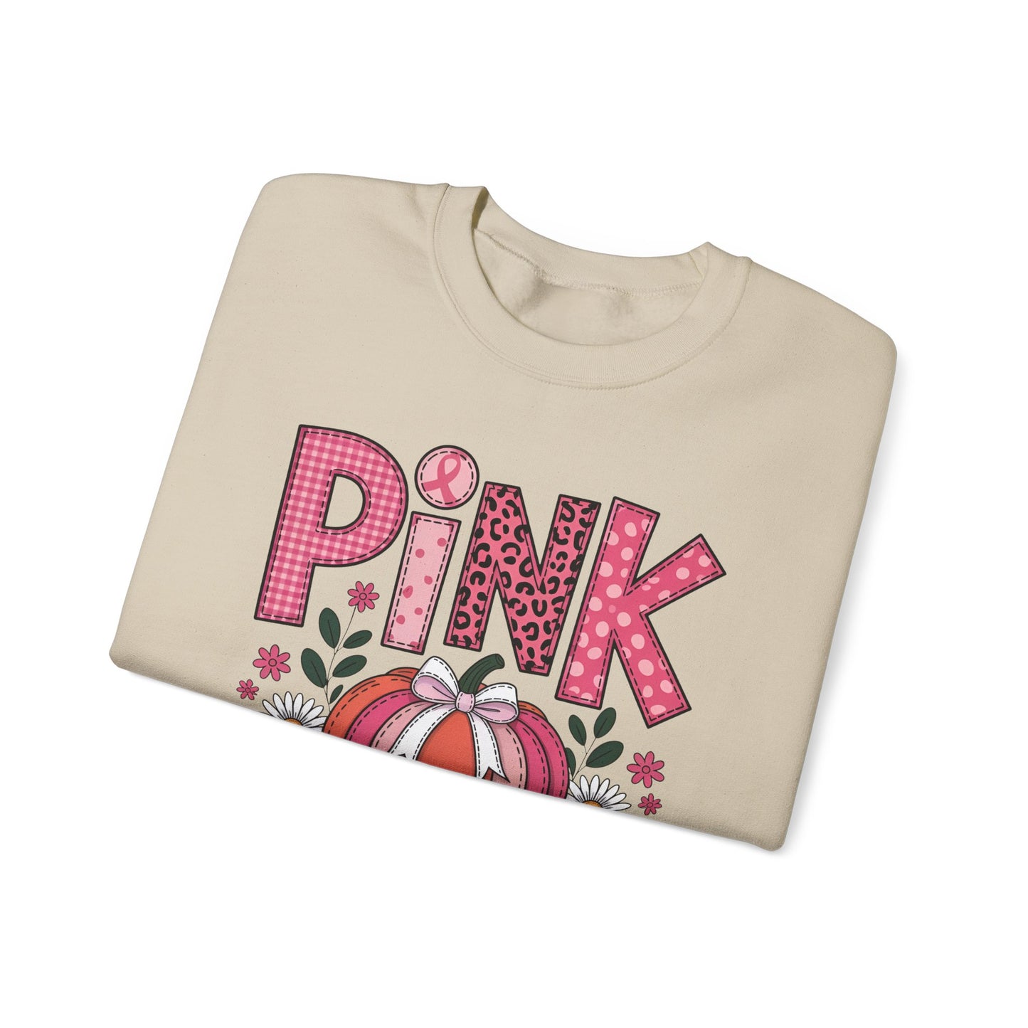 🎃🎀 Pink Out Pumpkin Sweatshirt – Fall Breast Cancer Awareness