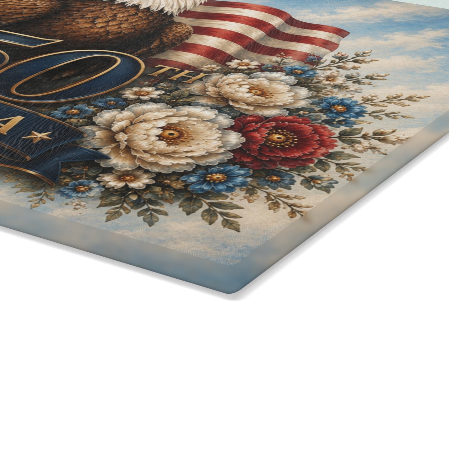 250th America Eagle Tempered Glass Cutting Board