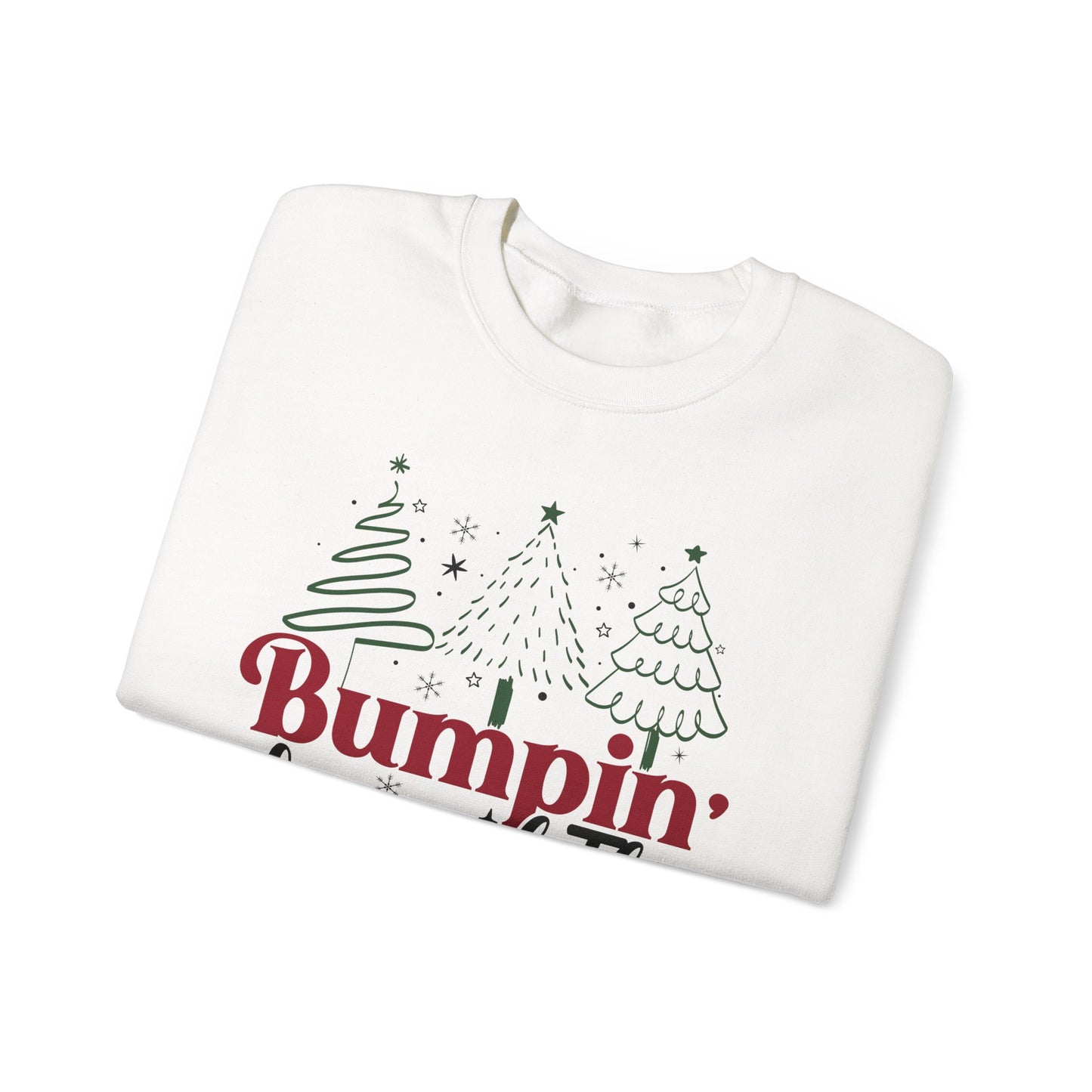 🎄👶 Bumpin’ Around the Christmas Tree Sweatshirt – Cute Holiday Maternity Top ❤️