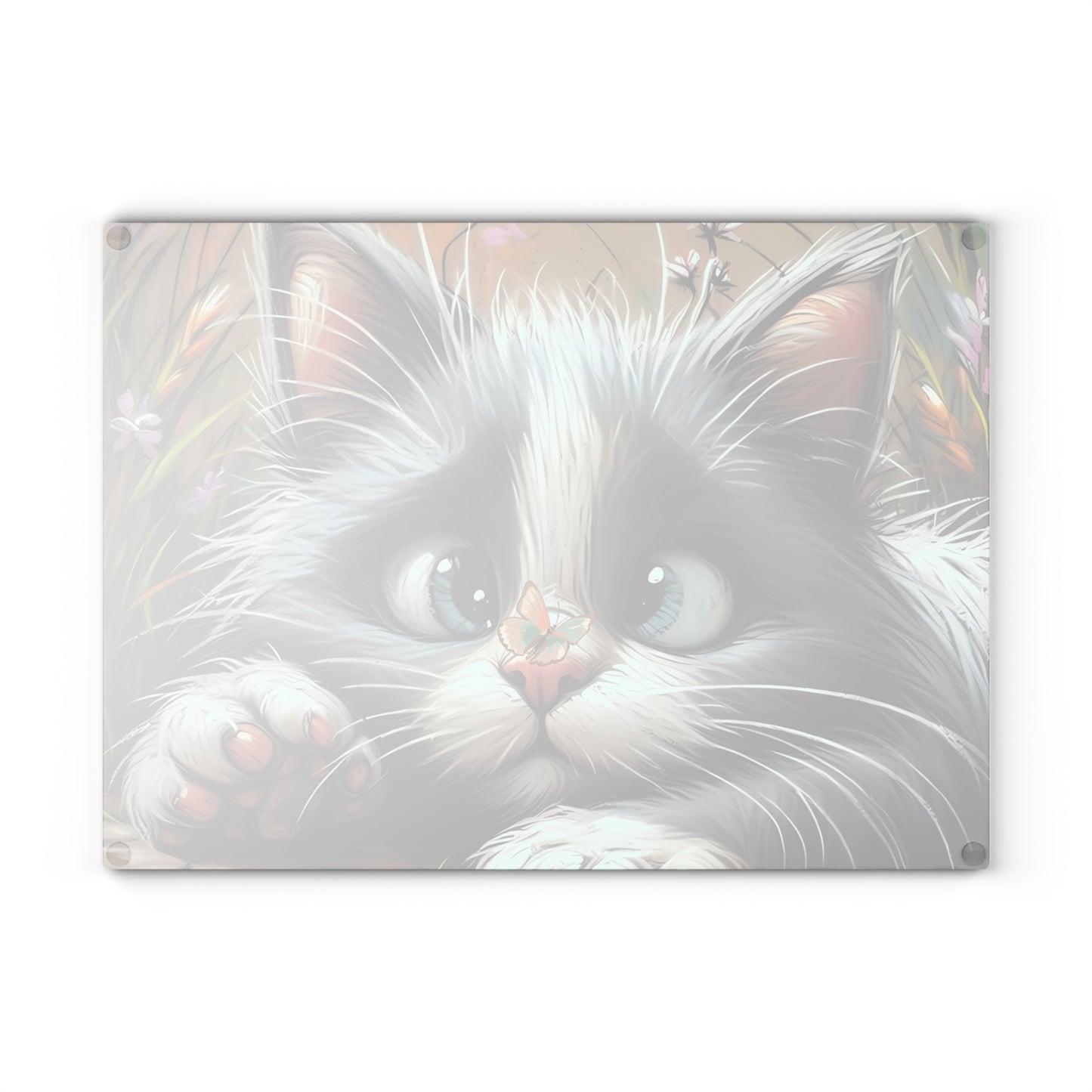Adorable Kitten Eyes Cutting Board – Soft Whiskers and Cozy Kitchen Charm