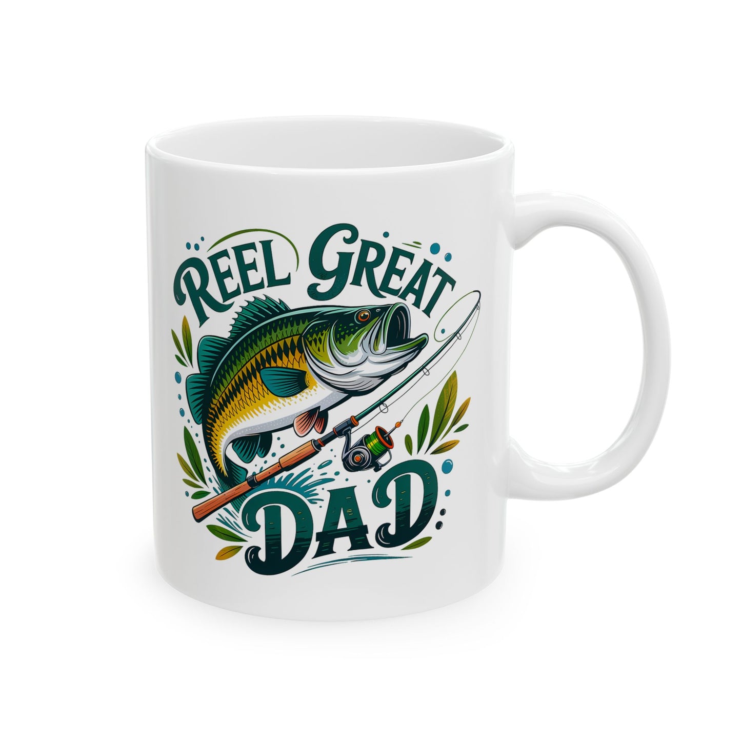 REEL GREAT DAD – Fishing Mug for Father’s Day, Birthday, or Just Because