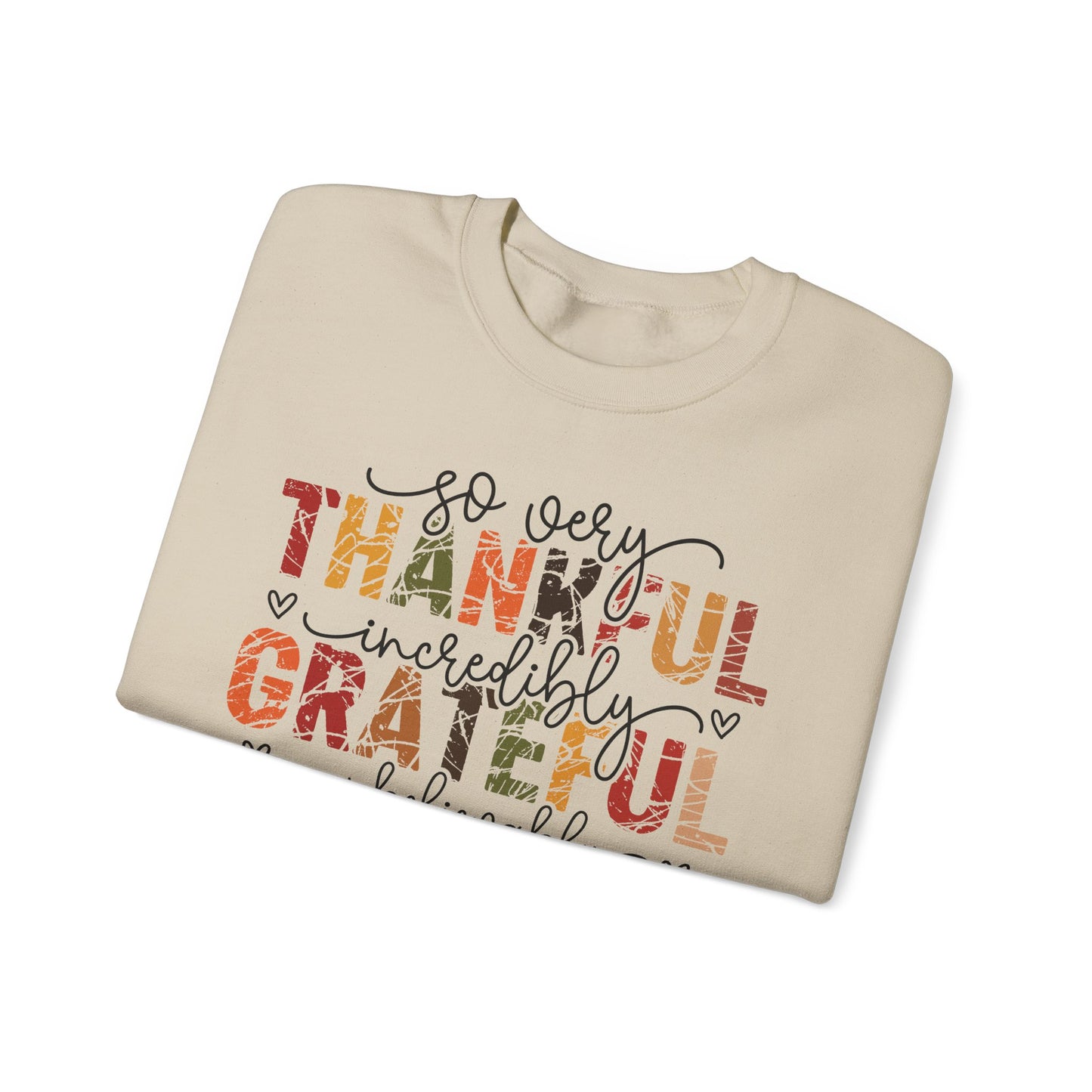 🤎✨ So Very Thankful, Incredibly Grateful, Unbelievably Blessed – Cozy Fall Sweatshirt 🍂🧡