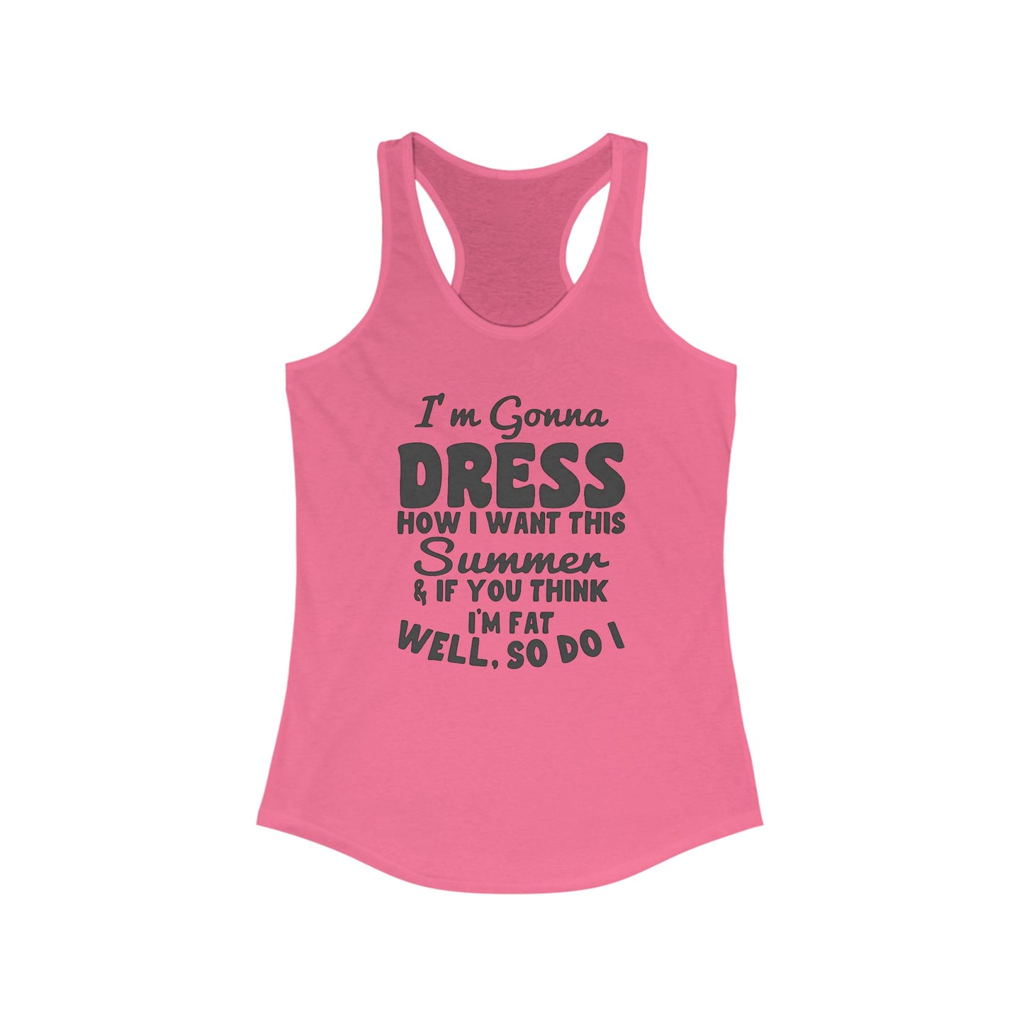 Estilo veraniego que favorece la figura: camiseta de tirantes con espalda nadadora y diseño llamativo