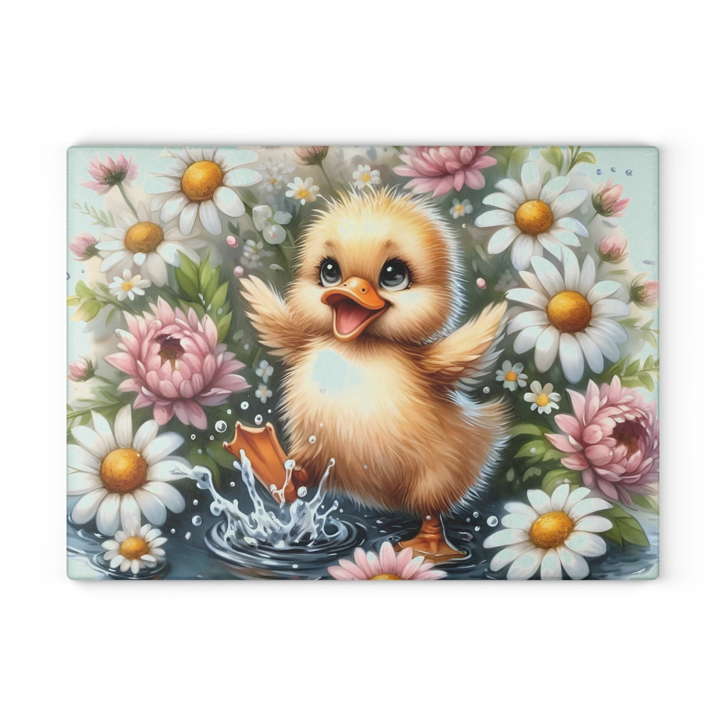 🐥🌸 Cheerful Duckling Cutting Board – Playful Springtime Charm for Your Kitchen 🌼✨