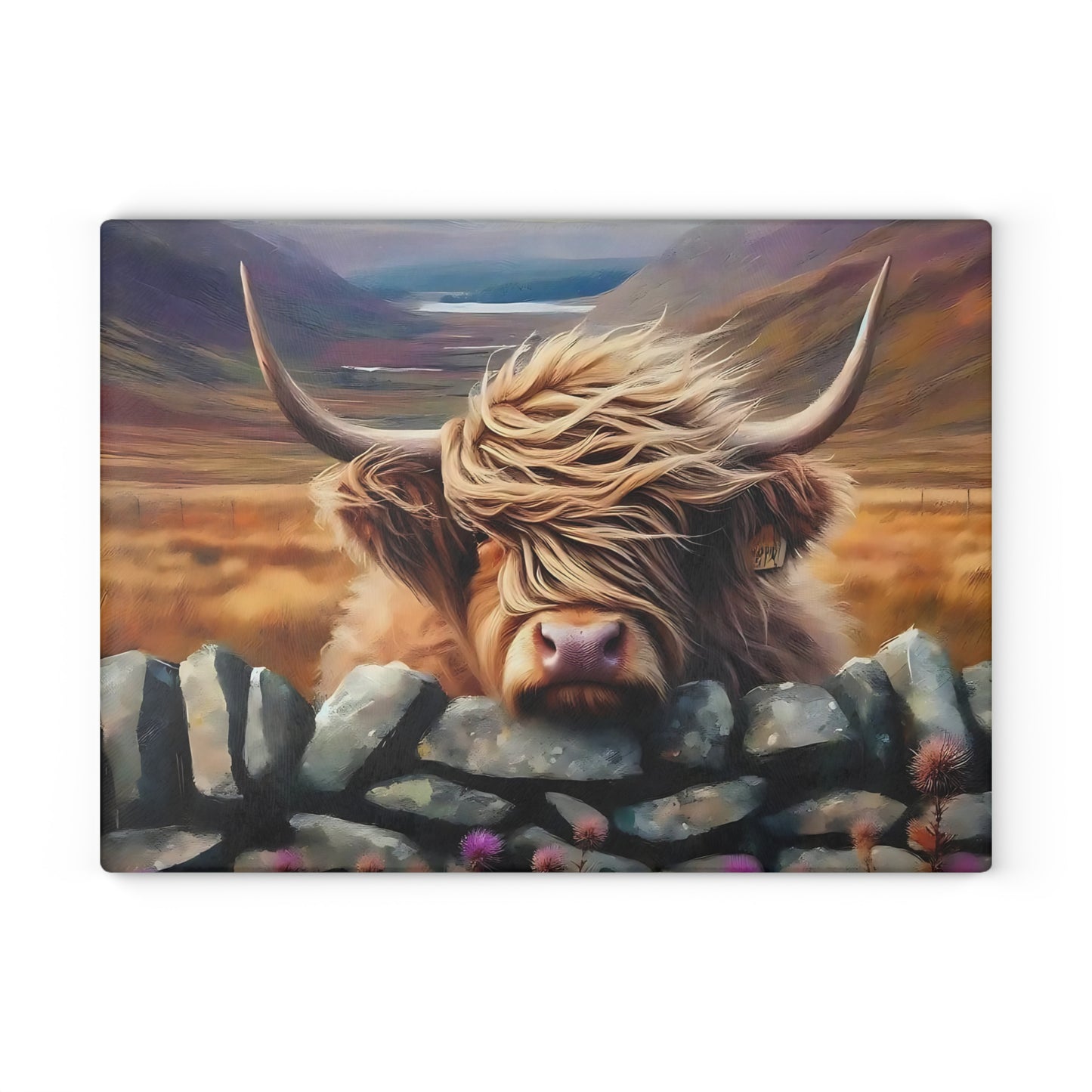 🐂🌾 Rustic Highland Cow Cutting Board – Countryside Charm for Your Kitchen Décor 🪵✨