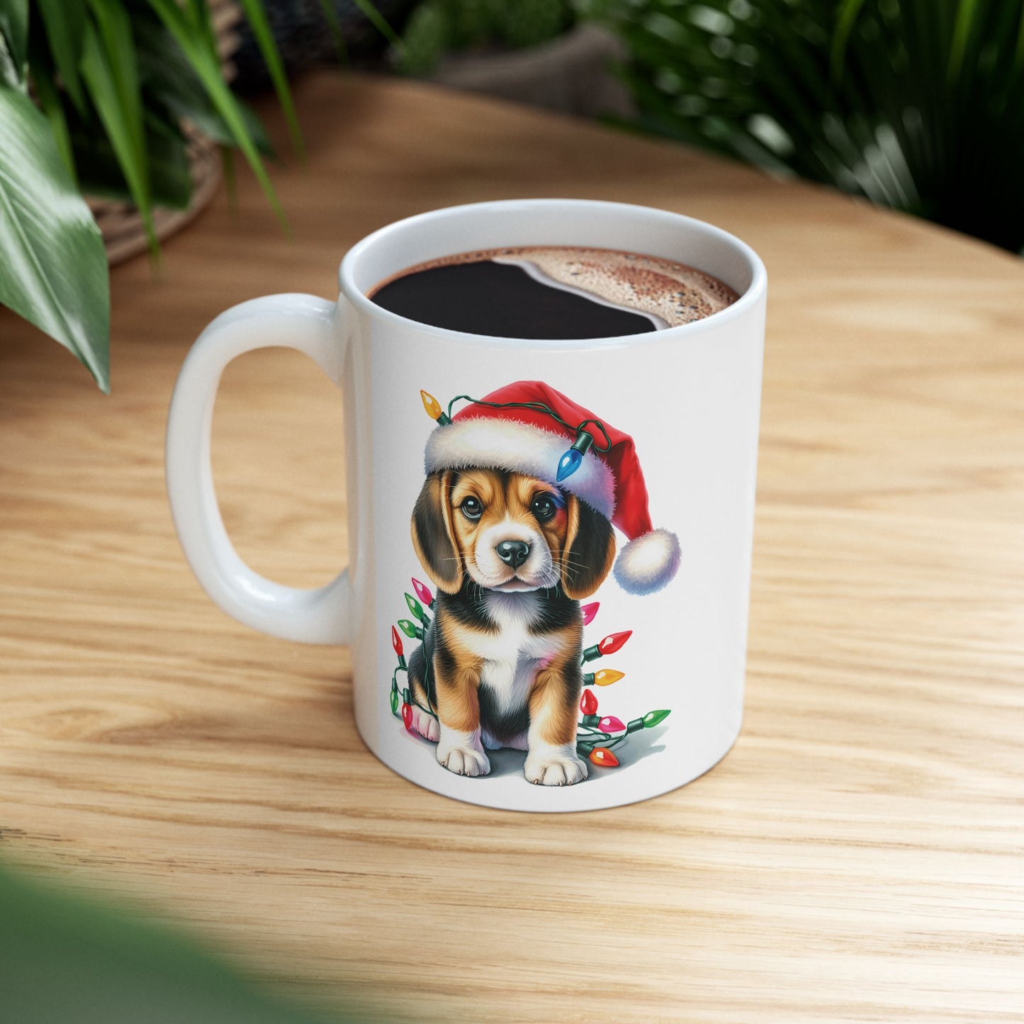 🎄 Beagle Christmas Mug – Holiday Joy with a Festive Hound 🐾