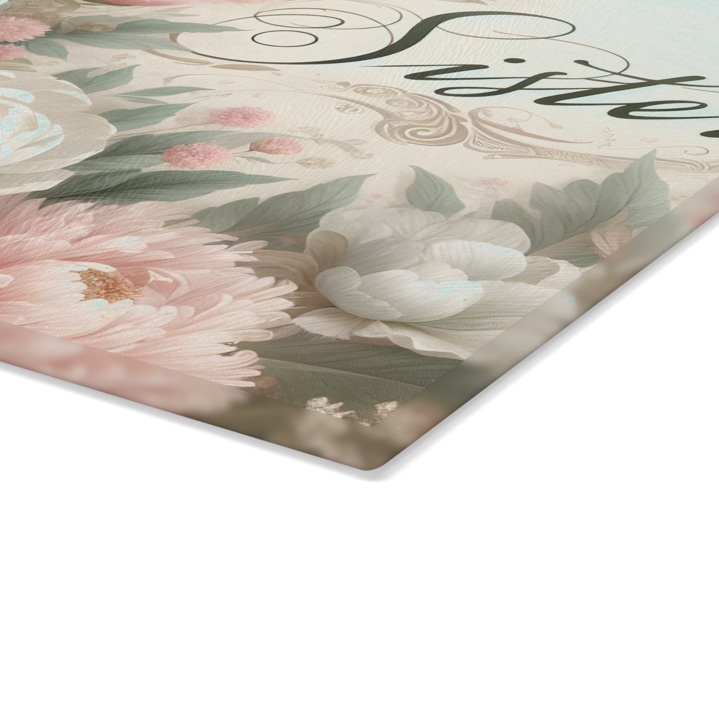 🌸 Sister Floral Cutting Board – Elegant Gift for a Special Sister 🌸