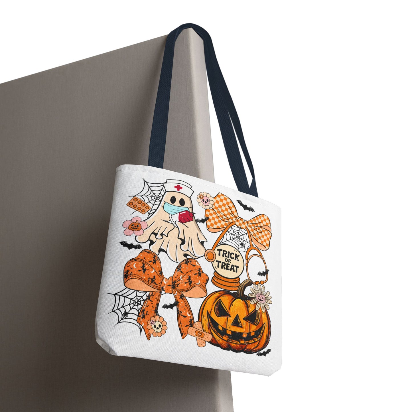 🩺 Nurse Ghost Tote Bag – Spooky Season Meets Healthcare Heroes 👻👜