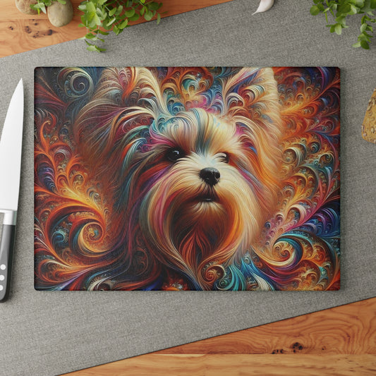 🐾 Yorkshire Terrier Cutting Board – Glam Pup Elegance for Your Kitchen ✨