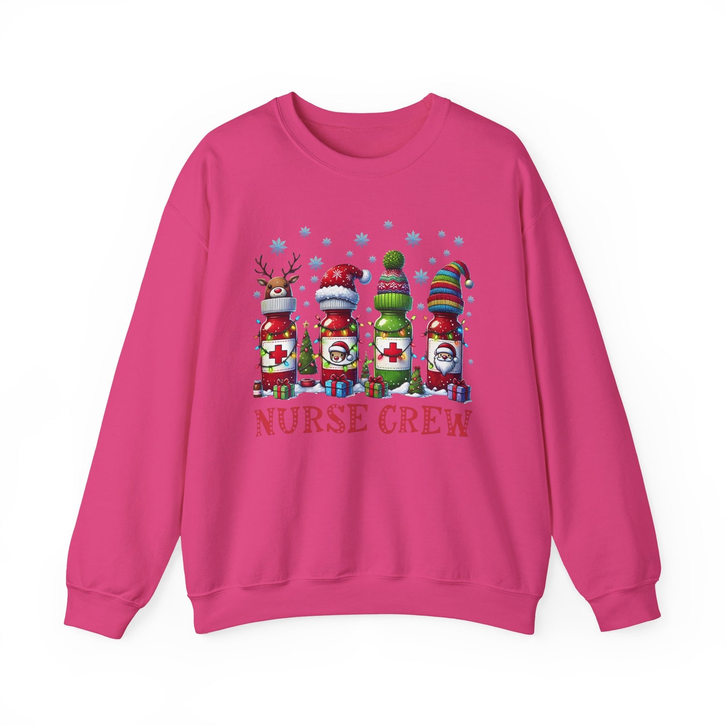 🎄🩺 Nurse Crew Holiday Sweatshirt – Festive Crewneck for Healthcare Heroes