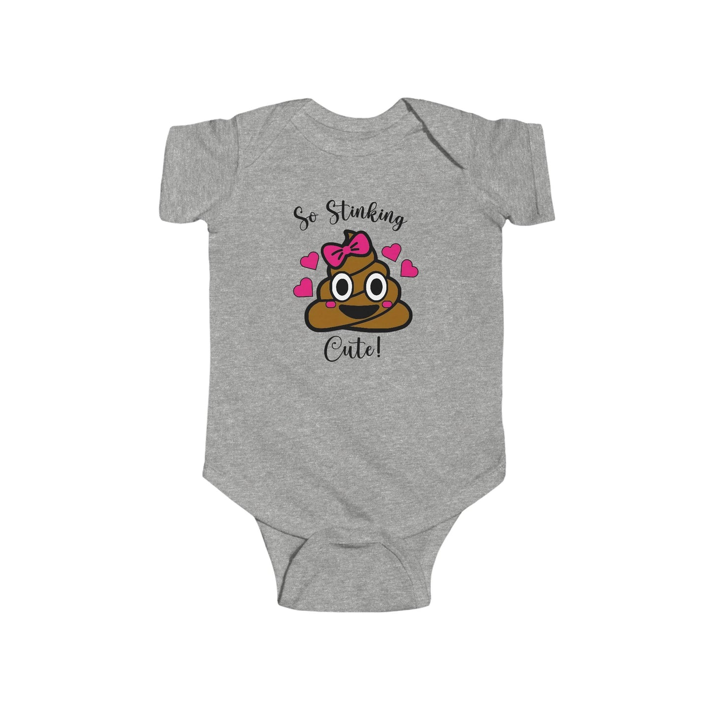 So Stinking Cute Baby Onesie – Funny Emoji Bodysuit for Baby Girls