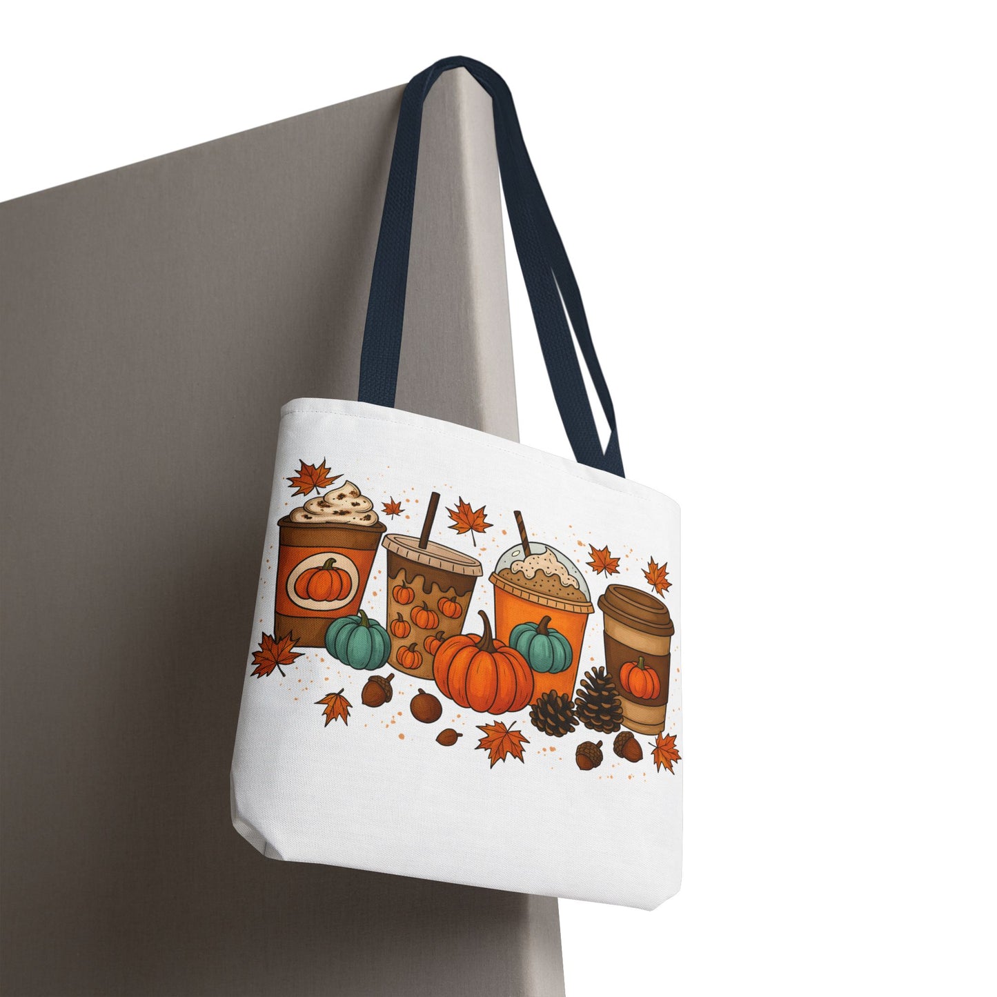 🎃 Pumpkin Spice Vibes Tote Bag – Sippin’ Cozy Fall in Style ☕🍂