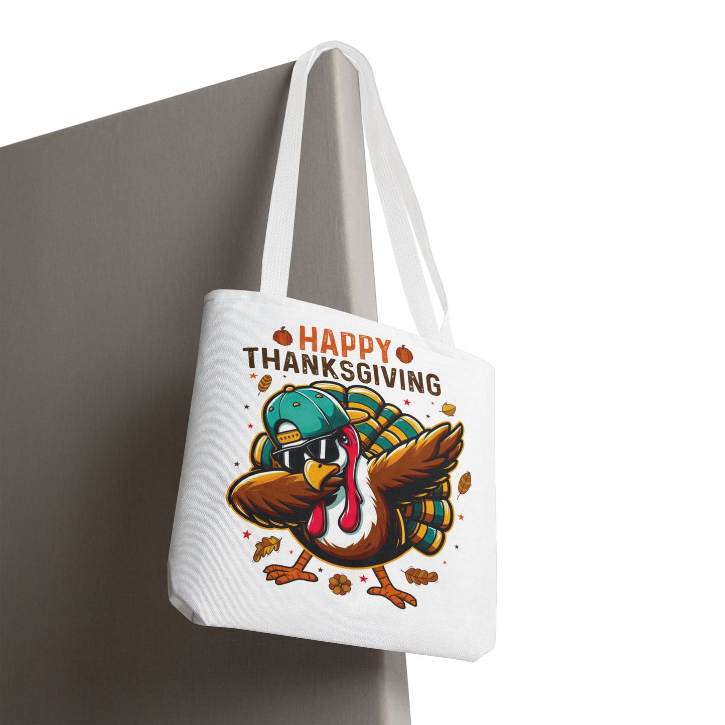 🦃 Dabbing Turkey Tote Bag – Thanksgiving Swagger with Holiday Humor