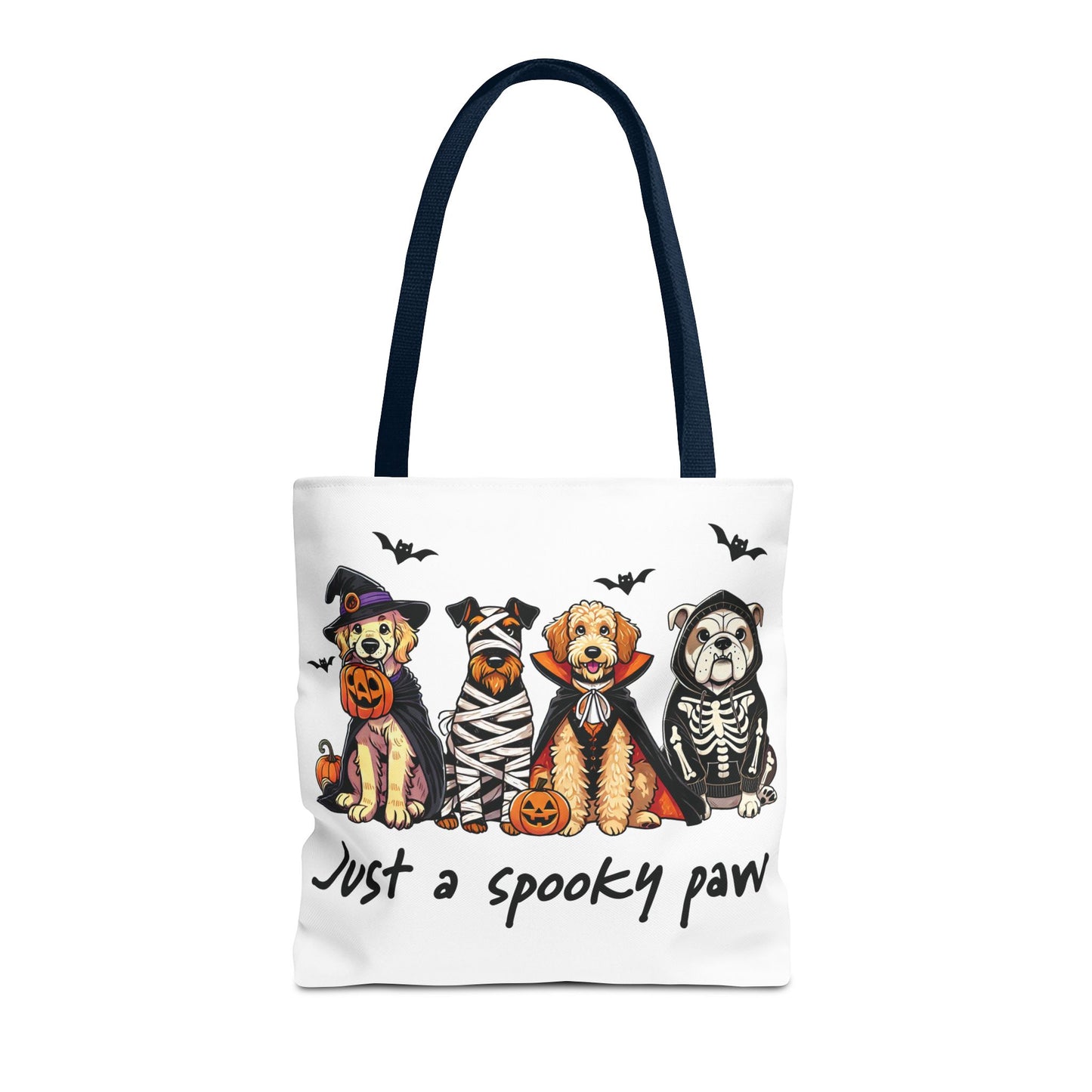 🐾 Spooky Paws Halloween Tote Bag – Doggone Cute Halloween Style 🎃
