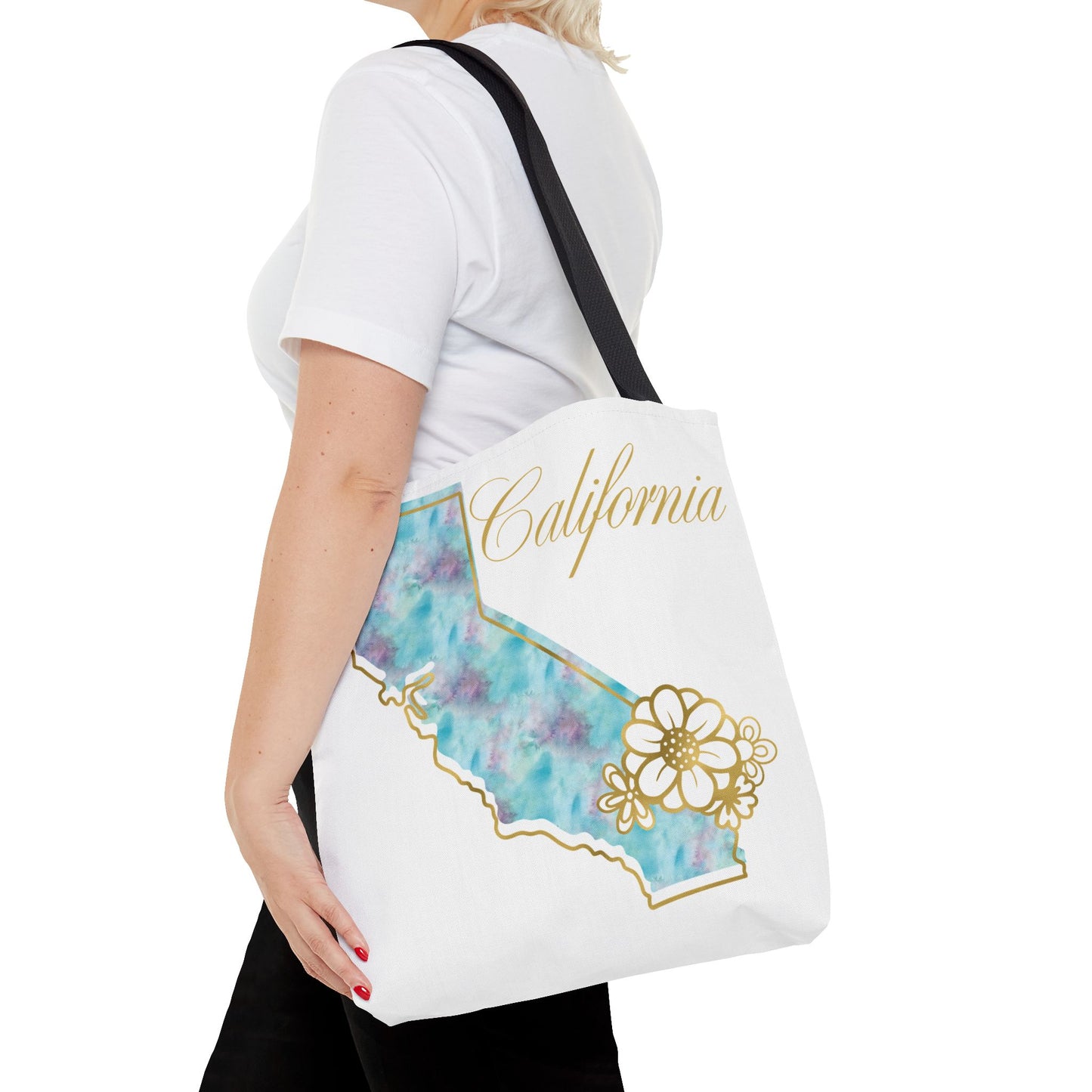 🌸 California State Floral Tote Bag – Elegant, Artistic & Practical 👜