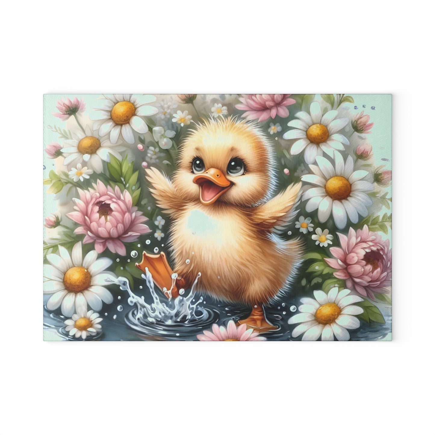 🐥🌸 Cheerful Duckling Cutting Board – Playful Springtime Charm for Your Kitchen 🌼✨