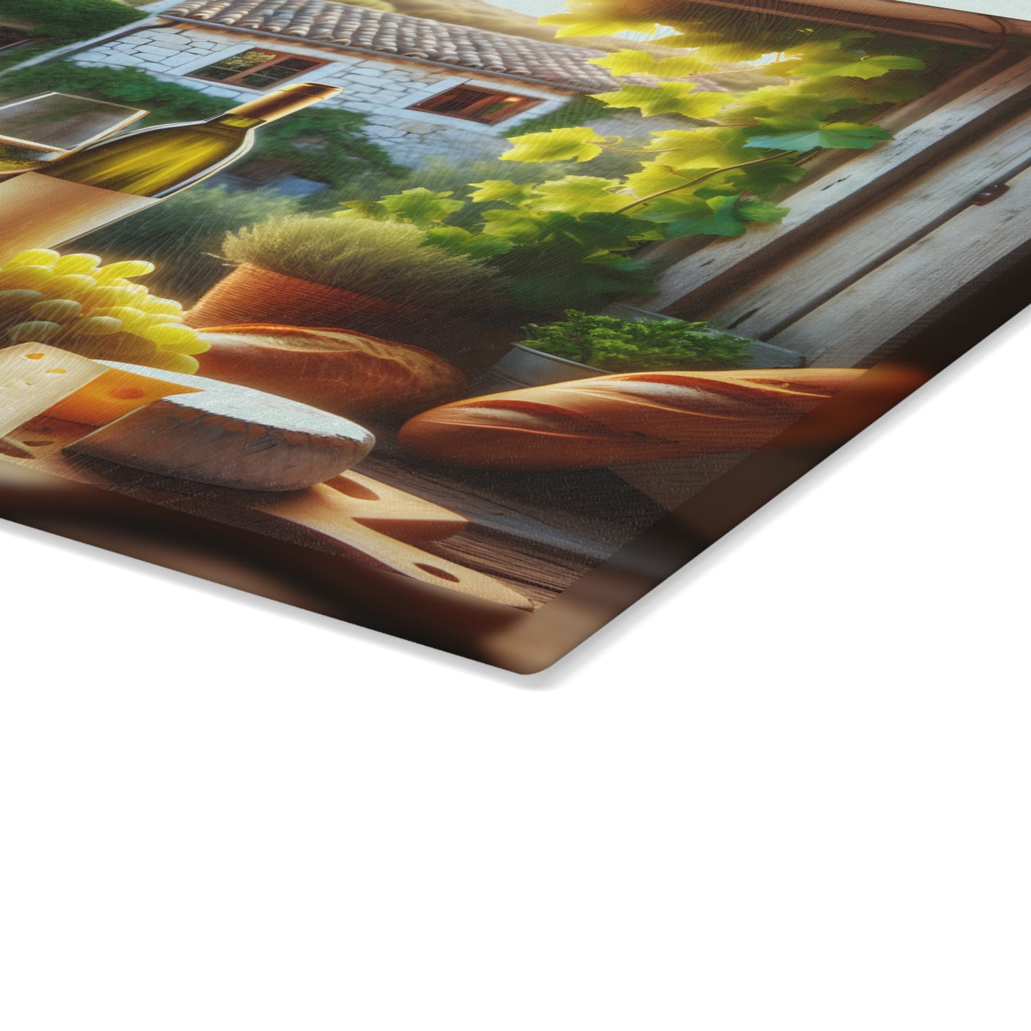 Tabla de cortar con ventana para vinos y quesos toscanos: un sabor de Italia para tu cocina