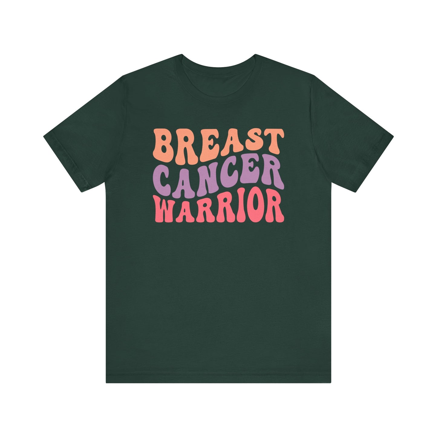 🎗️💪 Breast Cancer Warrior T-Shirt – Bold Retro Awareness Tee for Strength & Support 🌸