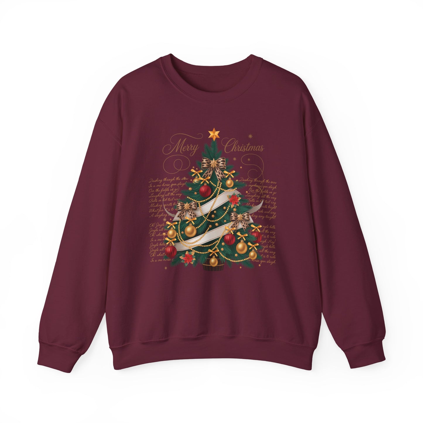 🎄✨ Merry Christmas Tree Sweatshirt – Classic Festive Elegance for 2025 ✨🎅