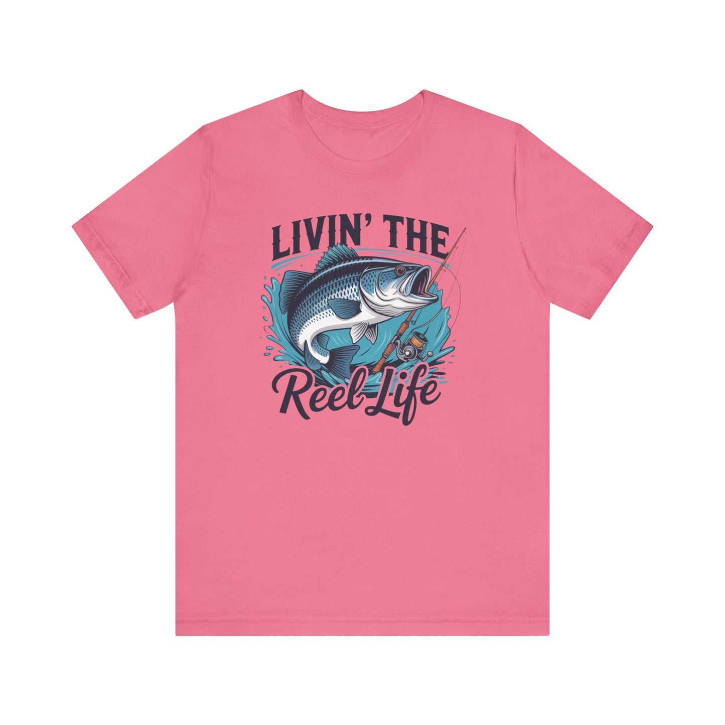 🎣 Livin’ the Reel Life Fishing T-Shirt – Perfect Gift for Anglers! 🐟