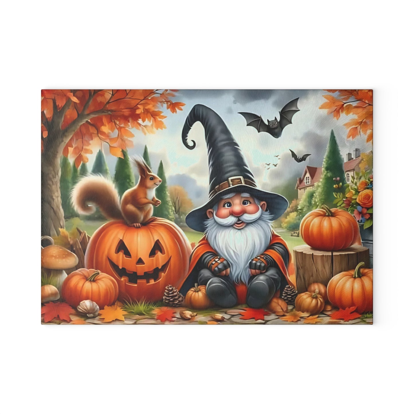 🎃🧙 Halloween Gnome Cutting Board – Spooky Fun & Autumn Charm 🍂🦇