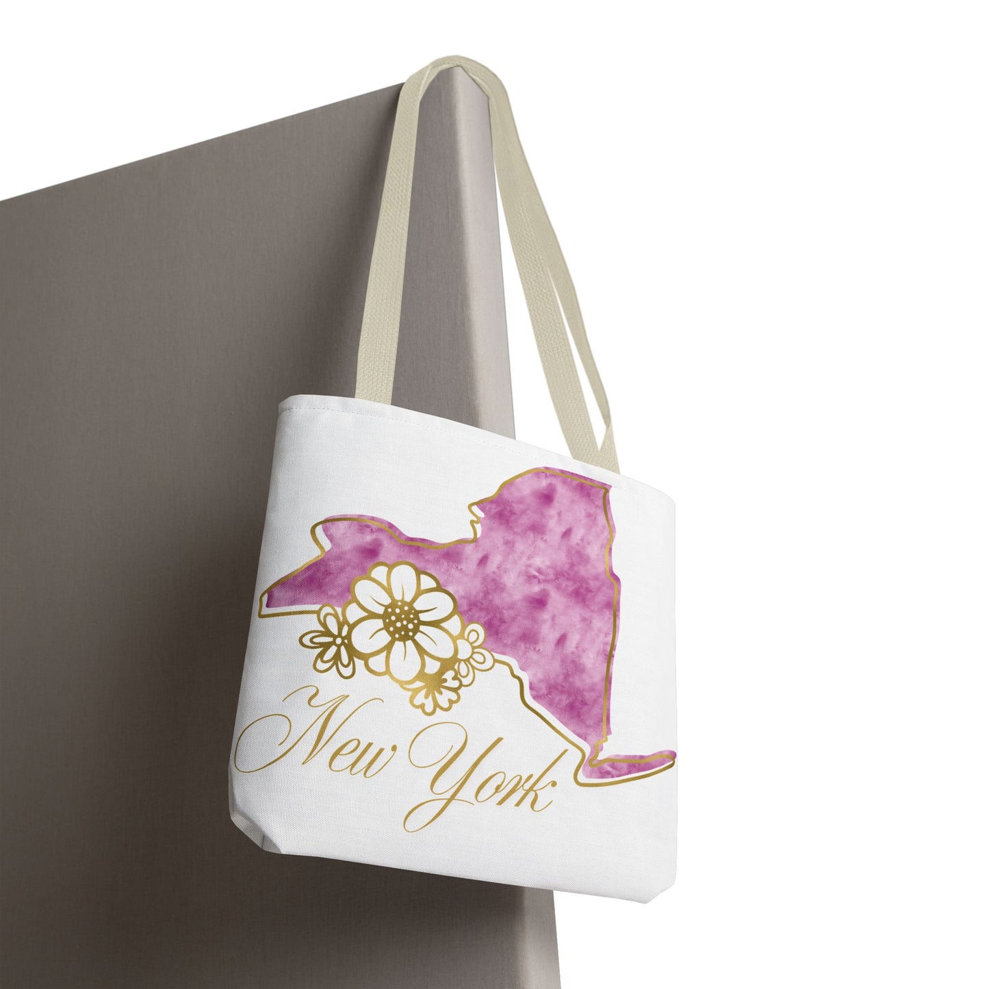 🗽 New York State Floral Tote Bag – Chic, Practical & City Charm 🌸