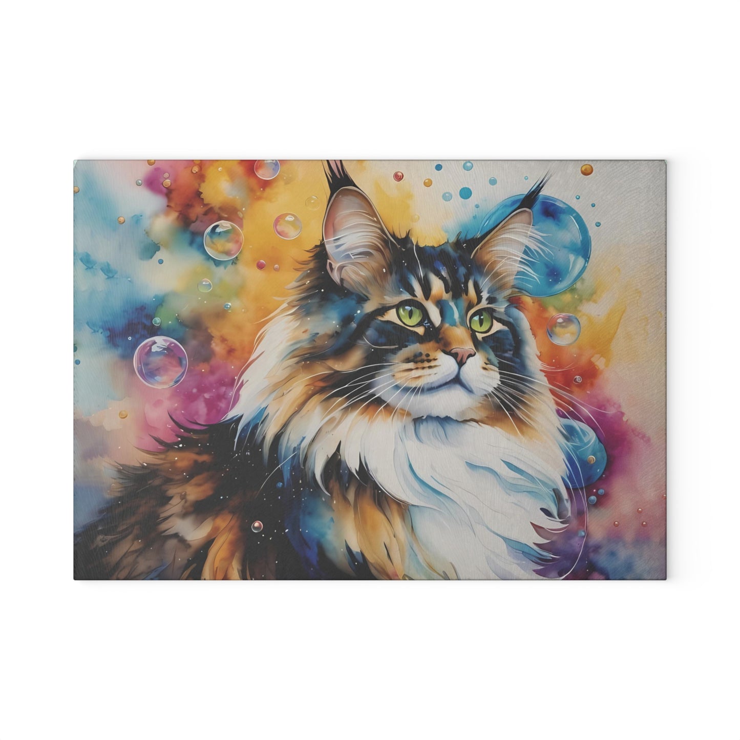 🐱🌈 Bubble Cat Cutting Board – Whiskers, Wonder & Kitchen Charm 🫧