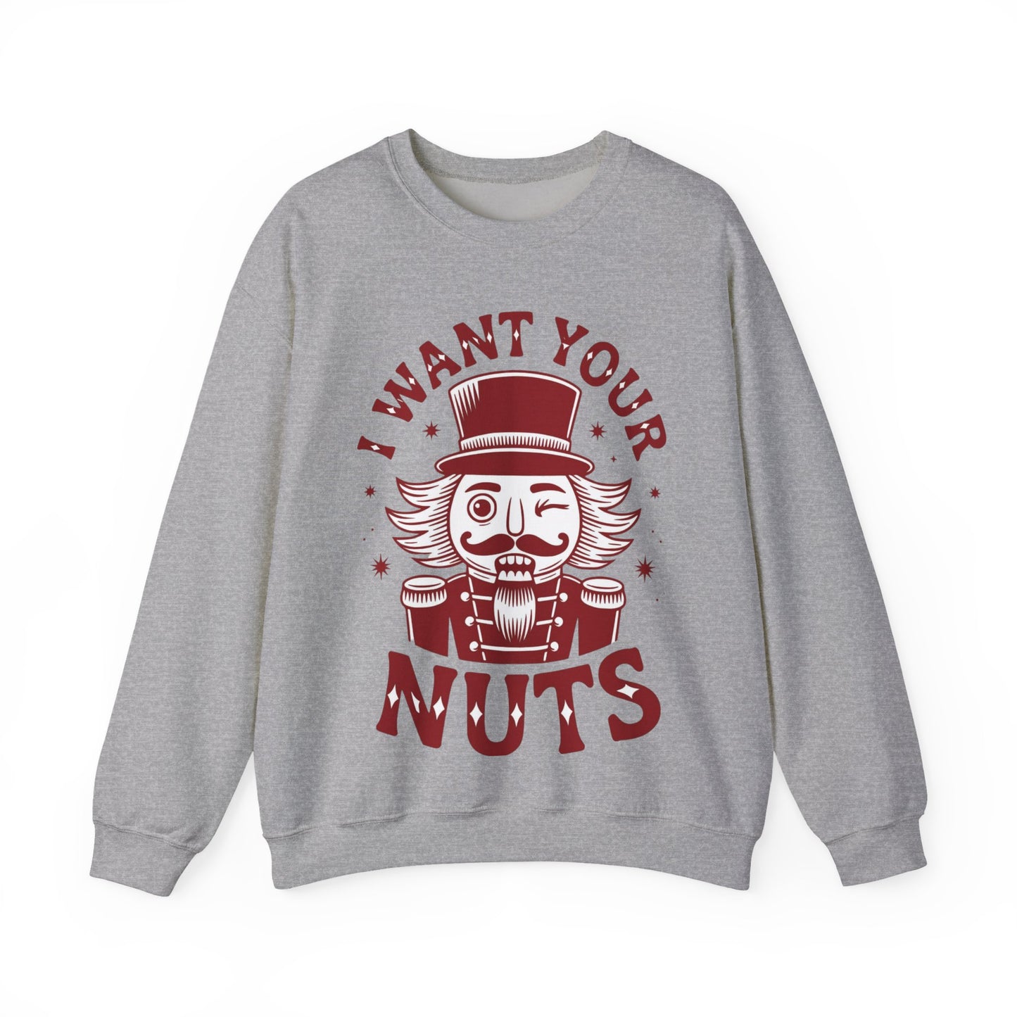 🎄😂 I Want Your Nuts Sweatshirt – Funny Nutcracker Christmas Pullover for Women
