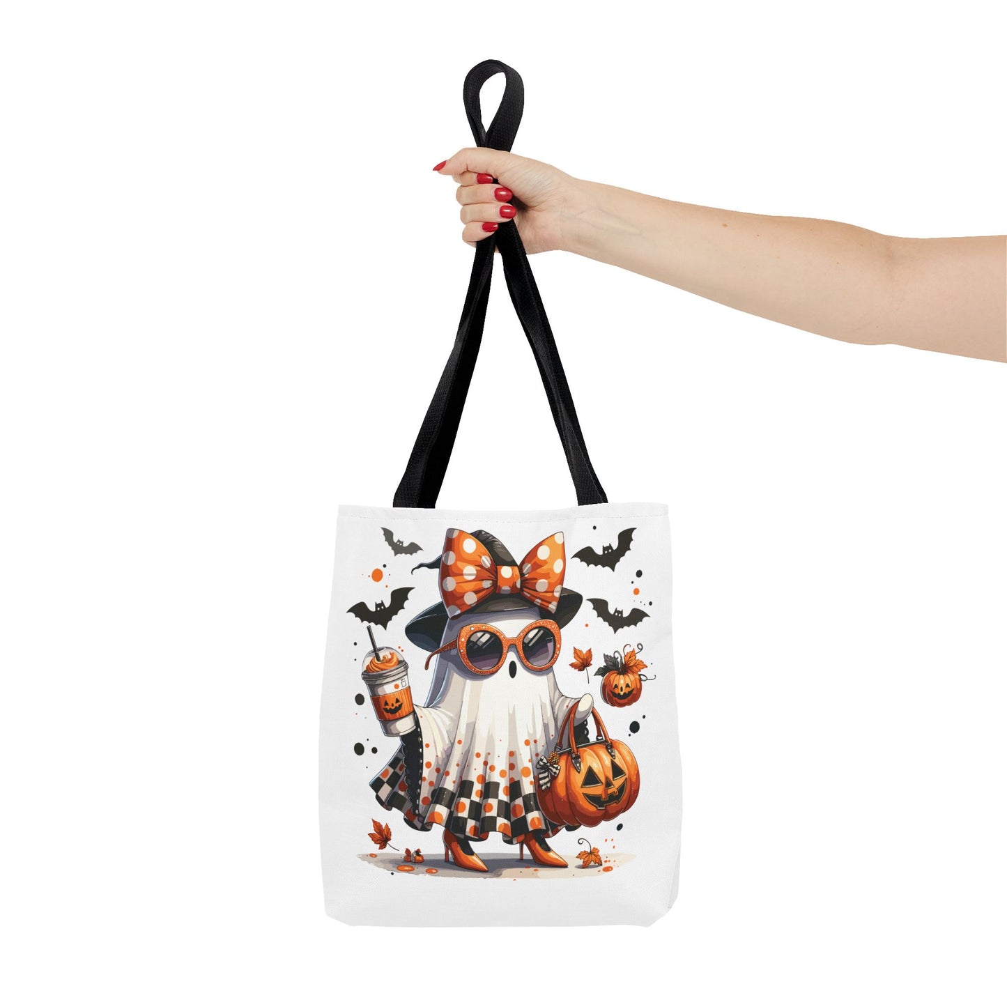 🧡 Chic Ghost Halloween Tote Bag – Sassy, Stylish & Spook-tacular 👻🎃